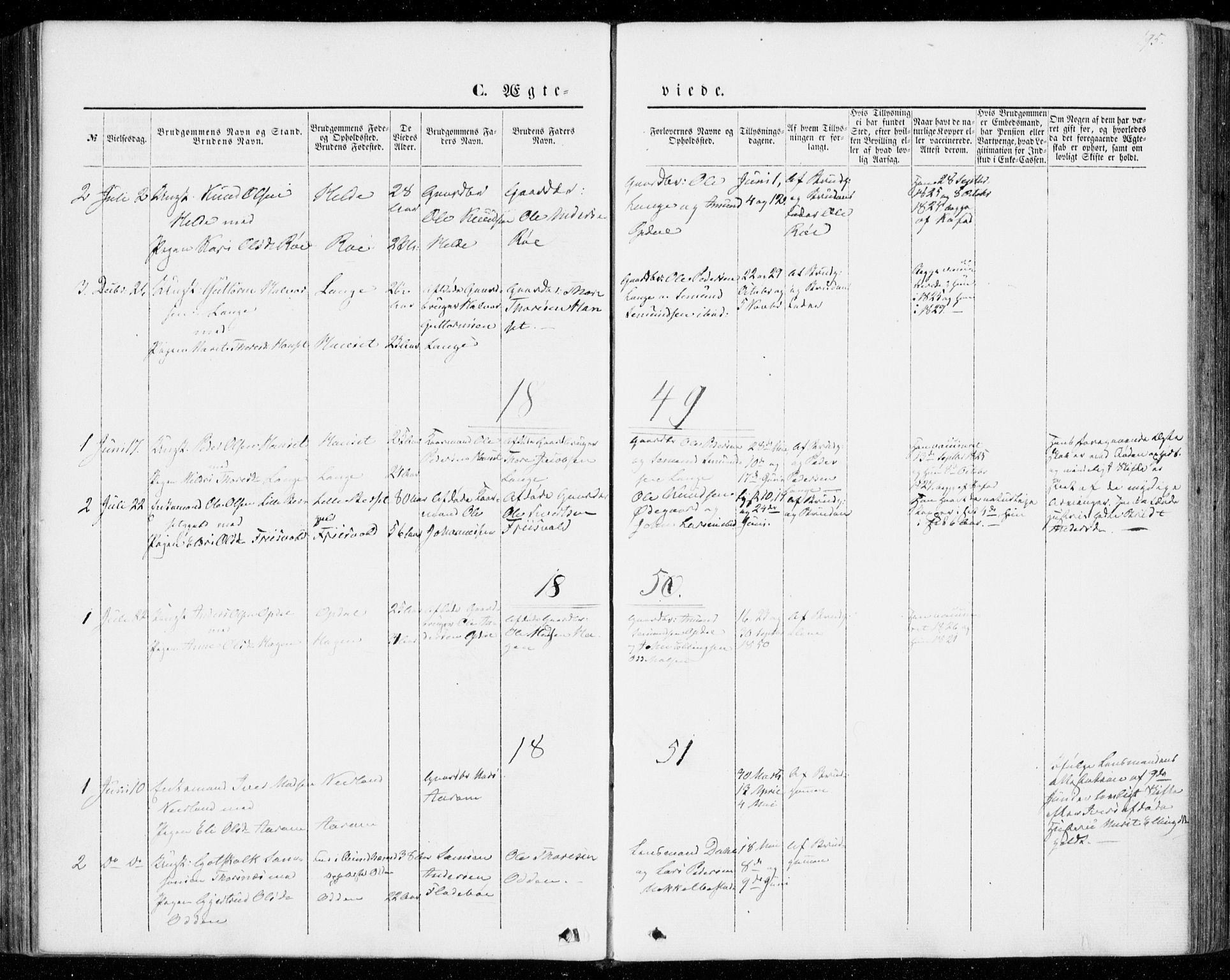 Ministerialprotokoller, klokkerbøker og fødselsregistre - Møre og Romsdal, SAT/A-1454/554/L0643: Parish register (official) no. 554A01, 1846-1879, p. 195