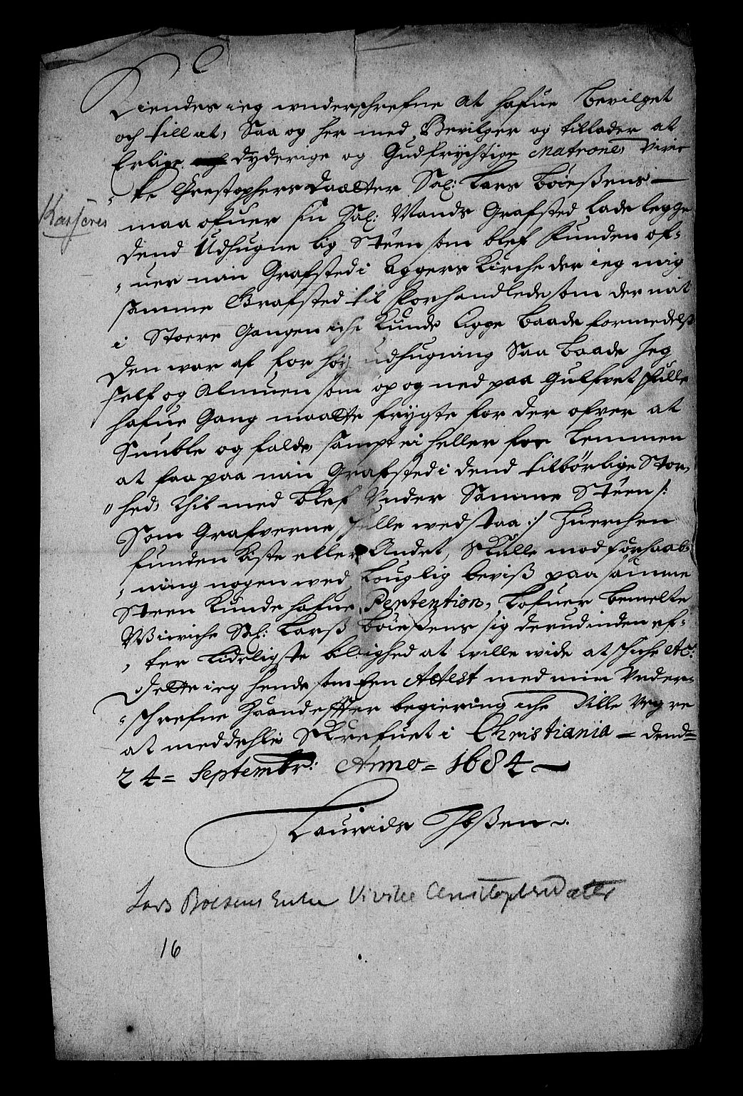 Stattholderembetet 1572-1771, AV/RA-EA-2870/Af/L0002: Avskrifter av vedlegg til originale supplikker, nummerert i samsvar med supplikkbøkene, 1687-1689, p. 333