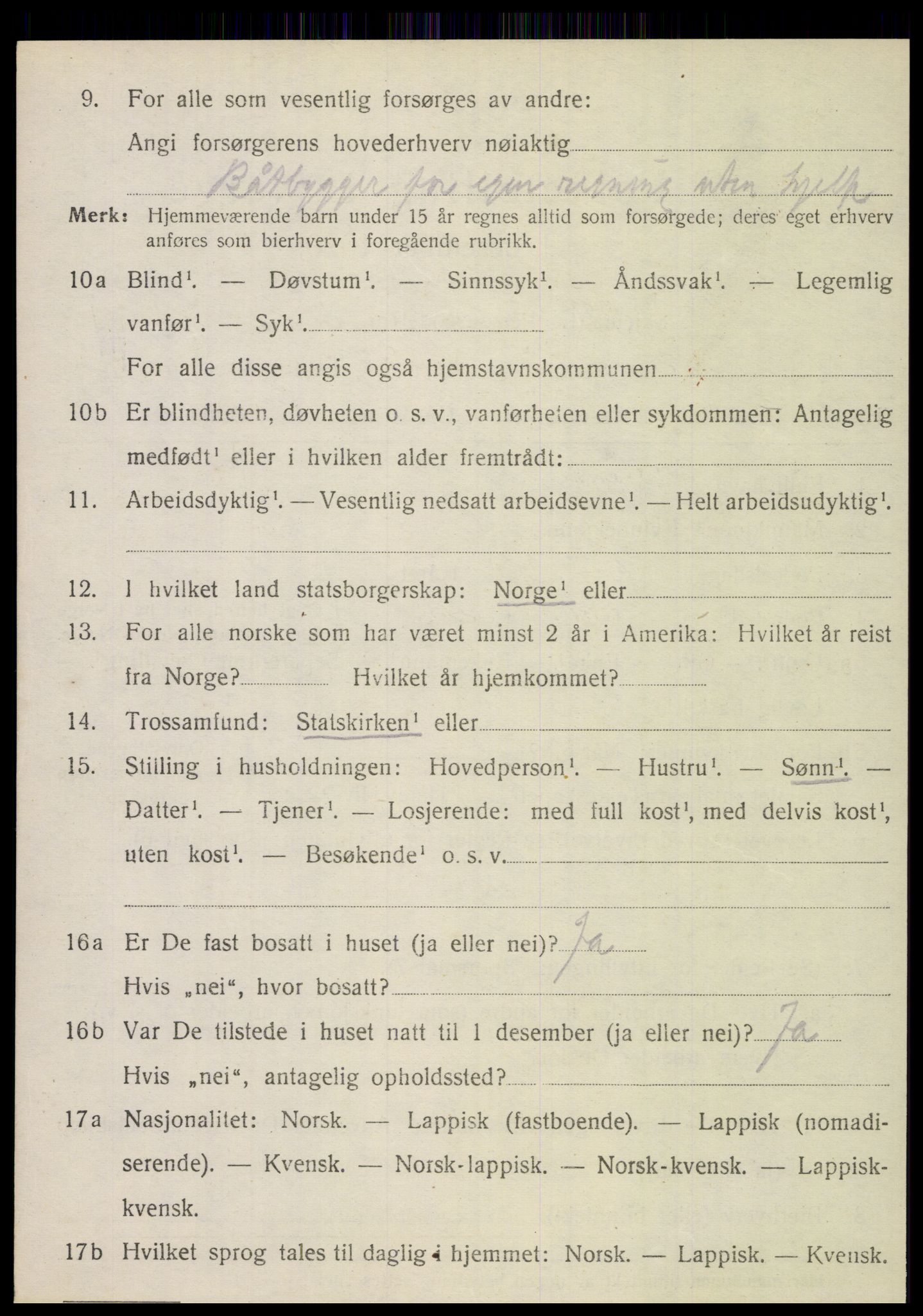 SAT, 1920 census for Hemnes, 1920, p. 5937