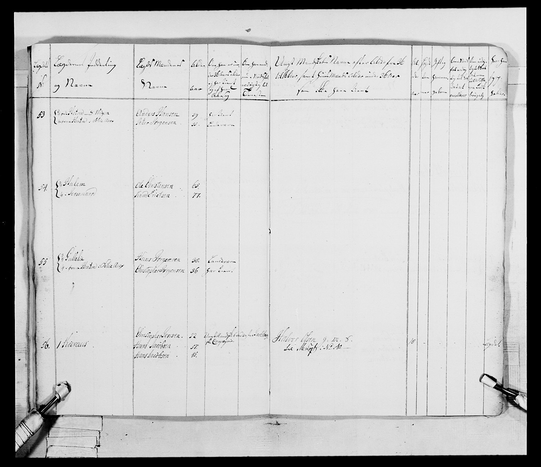 Generalitets- og kommissariatskollegiet, Det kongelige norske kommissariatskollegium, AV/RA-EA-5420/E/Eh/L0046: 2. Akershusiske nasjonale infanteriregiment, 1789, p. 375