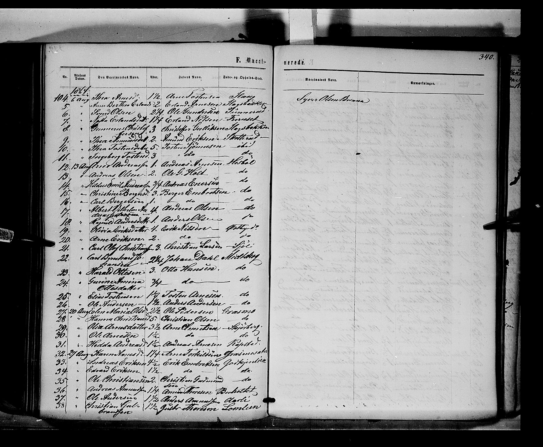 Eidskog prestekontor, AV/SAH-PREST-026/H/Ha/Haa/L0001: Parish register (official) no. 1, 1860-1867, p. 340