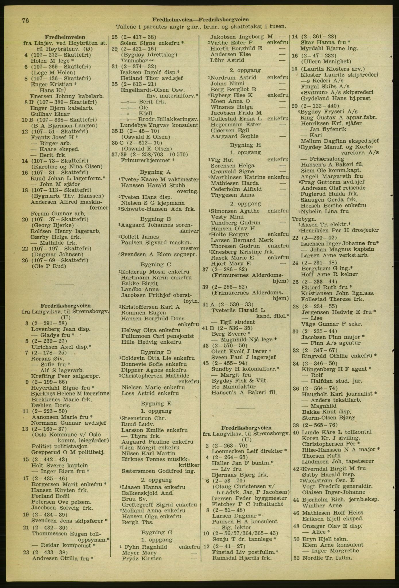 Kristiania/Oslo adressebok, PUBL/-, 1956-1957, p. 76