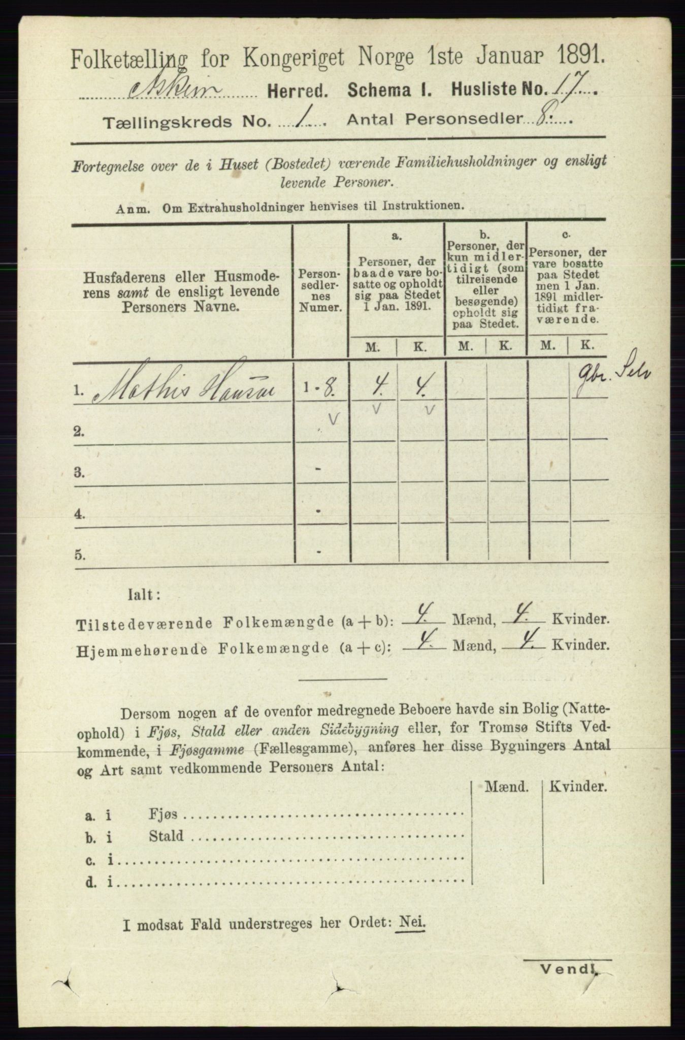 RA, 1891 census for 0124 Askim, 1891, p. 58