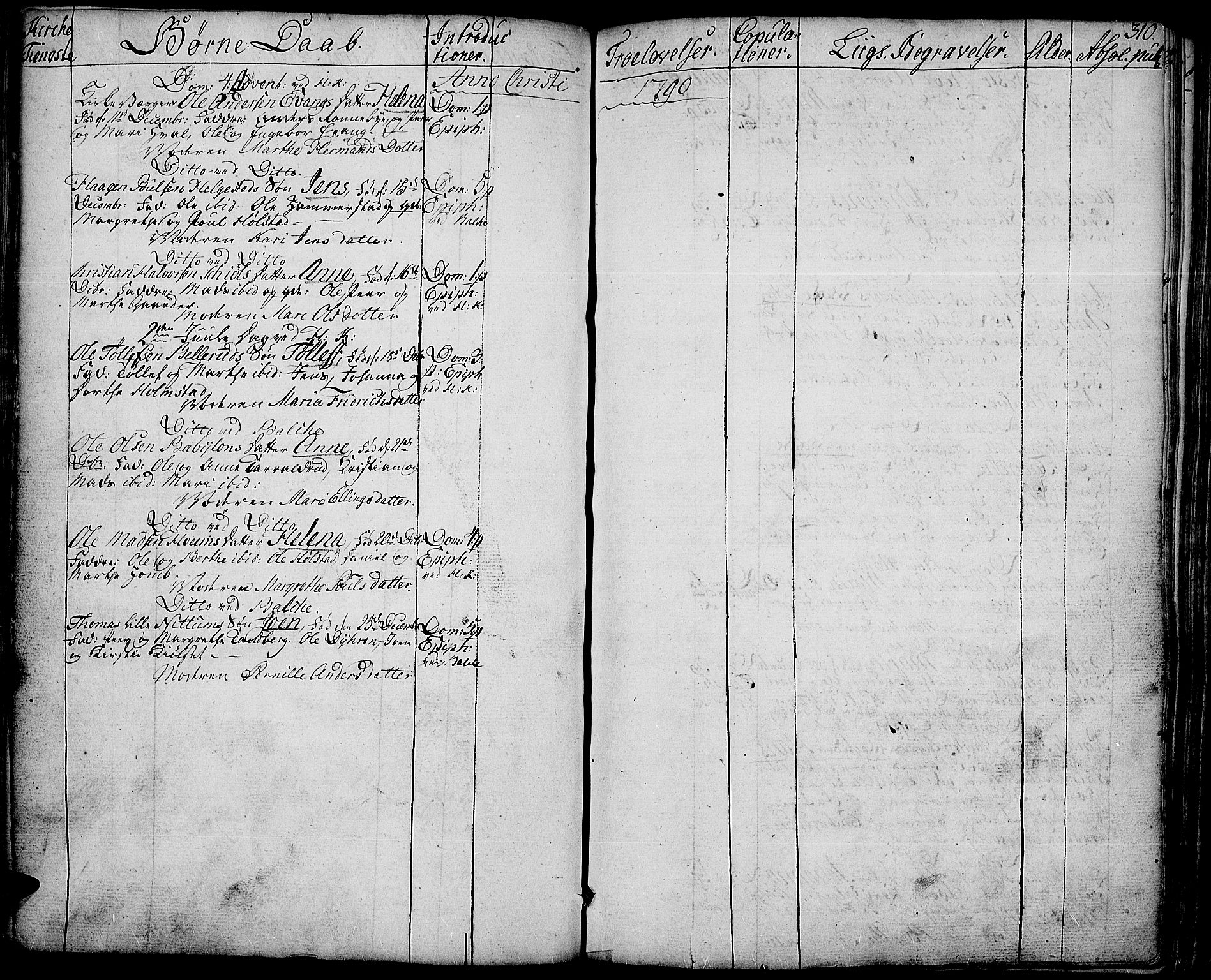 Toten prestekontor, AV/SAH-PREST-102/H/Ha/Haa/L0006: Parish register (official) no. 6, 1773-1793, p. 310