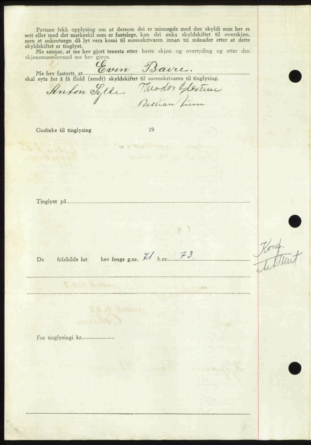 Nordmøre sorenskriveri, AV/SAT-A-4132/1/2/2Ca: Mortgage book no. A115, 1950-1950, Diary no: : 2078/1950