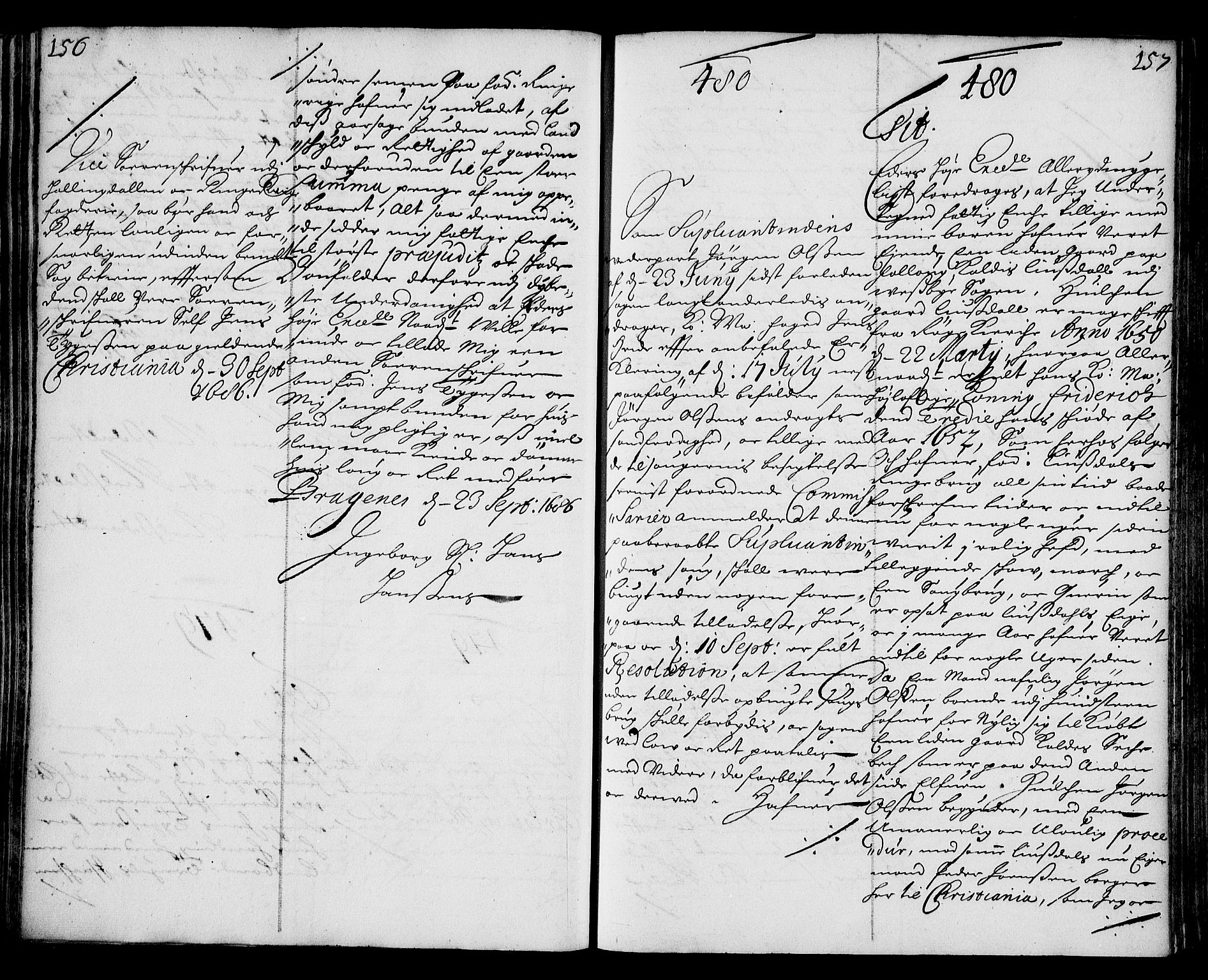 Stattholderembetet 1572-1771, AV/RA-EA-2870/Ae/L0003: Supplikasjons- og resolusjonsprotokoll, 1686-1687, p. 156-157
