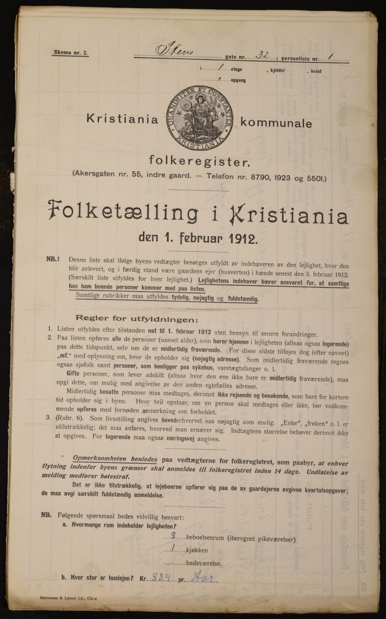 OBA, Municipal Census 1912 for Kristiania, 1912, p. 102190