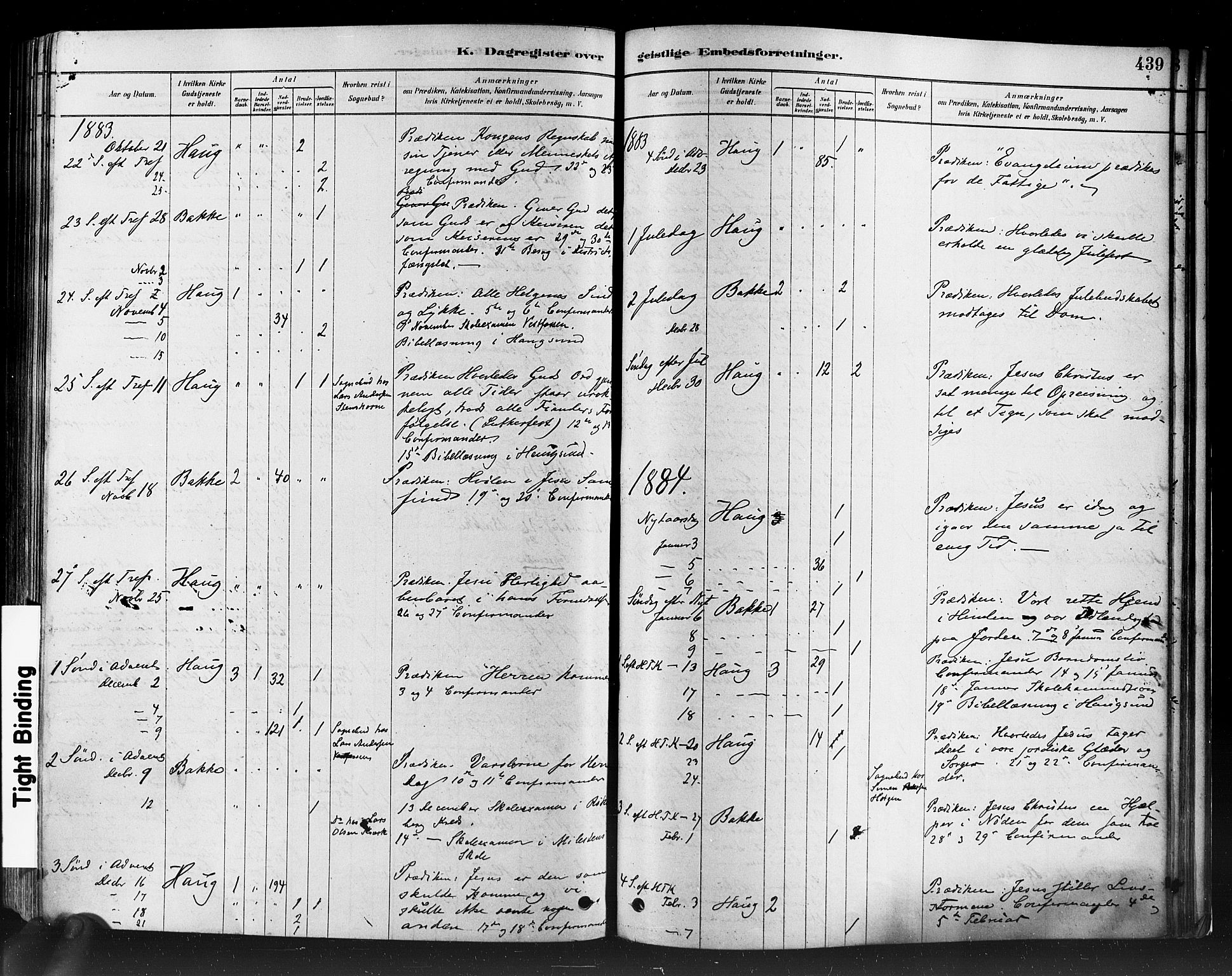 Eiker kirkebøker, SAKO/A-4/F/Fb/L0001: Parish register (official) no. II 1, 1878-1888, p. 439