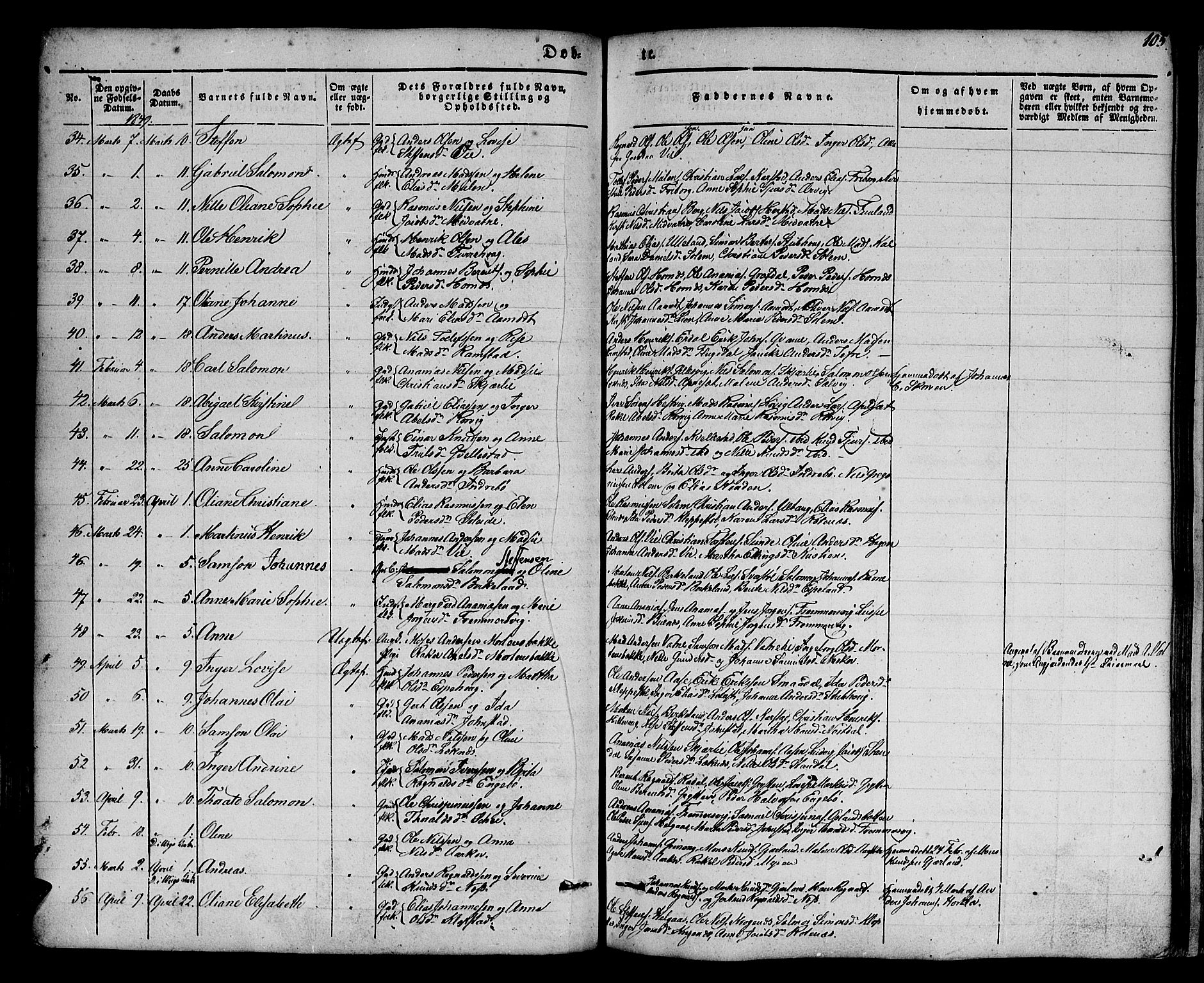 Førde sokneprestembete, SAB/A-79901/H/Haa/Haaa/L0007: Parish register (official) no. A 7, 1843-1860, p. 105