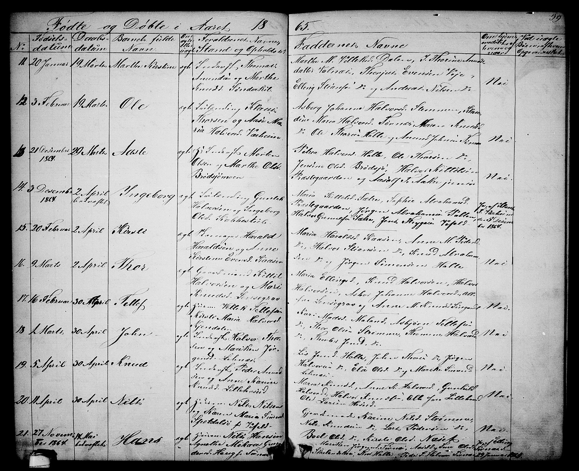 Drangedal kirkebøker, SAKO/A-258/G/Ga/L0002: Parish register (copy) no. I 2, 1856-1887, p. 59
