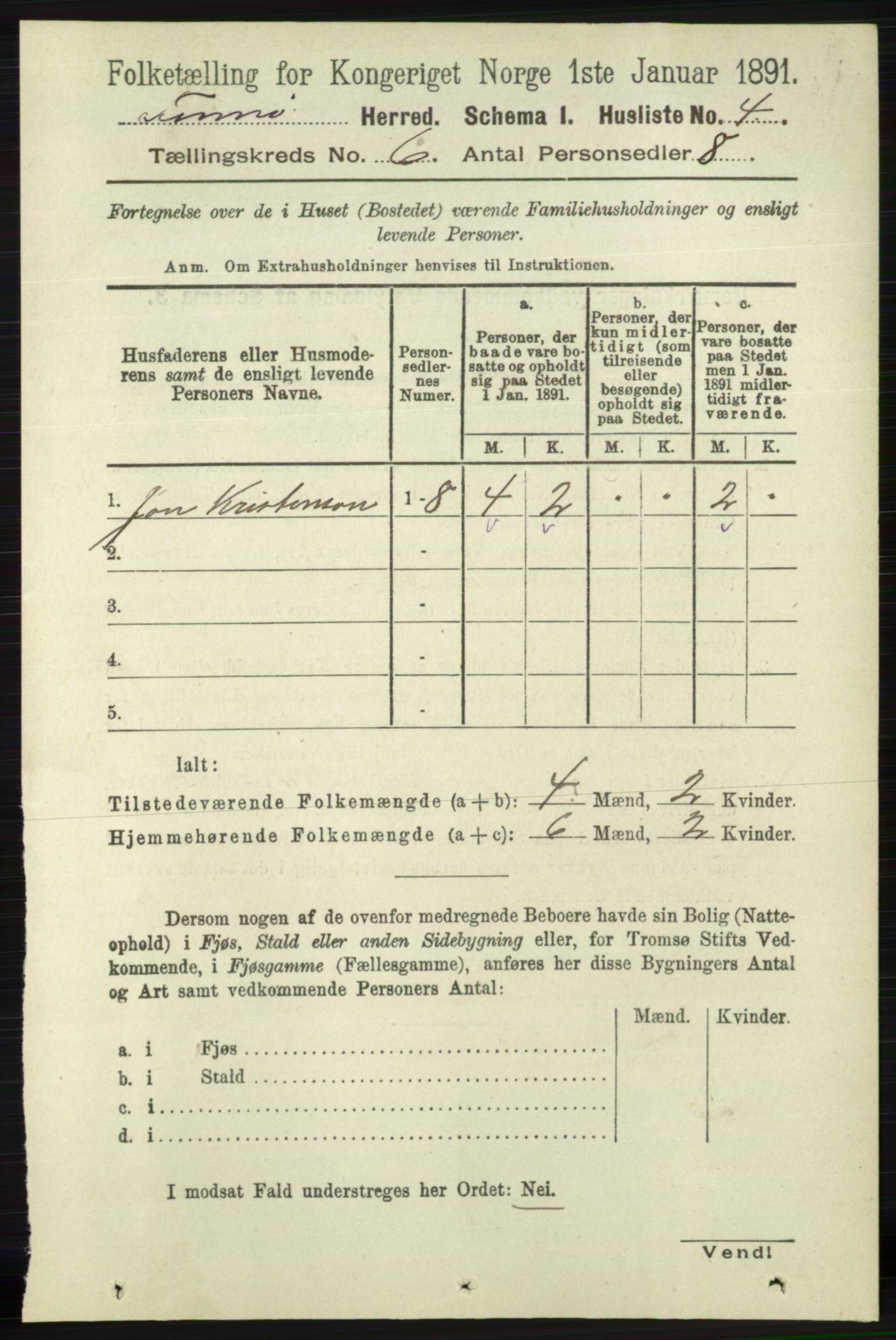 RA, 1891 census for 1141 Finnøy, 1891, p. 1247