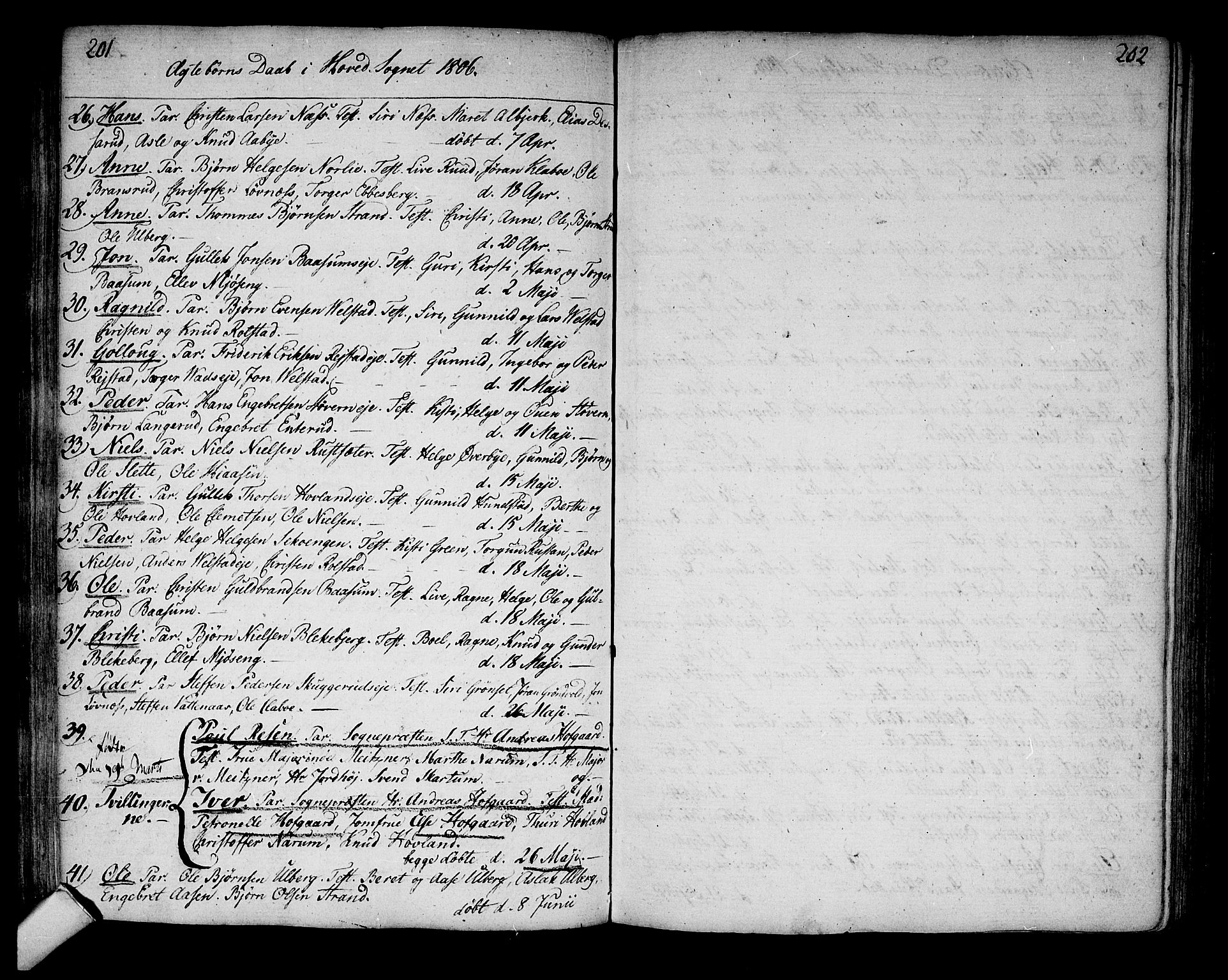 Sigdal kirkebøker, SAKO/A-245/F/Fa/L0003: Parish register (official) no. I 3, 1793-1811, p. 201-202