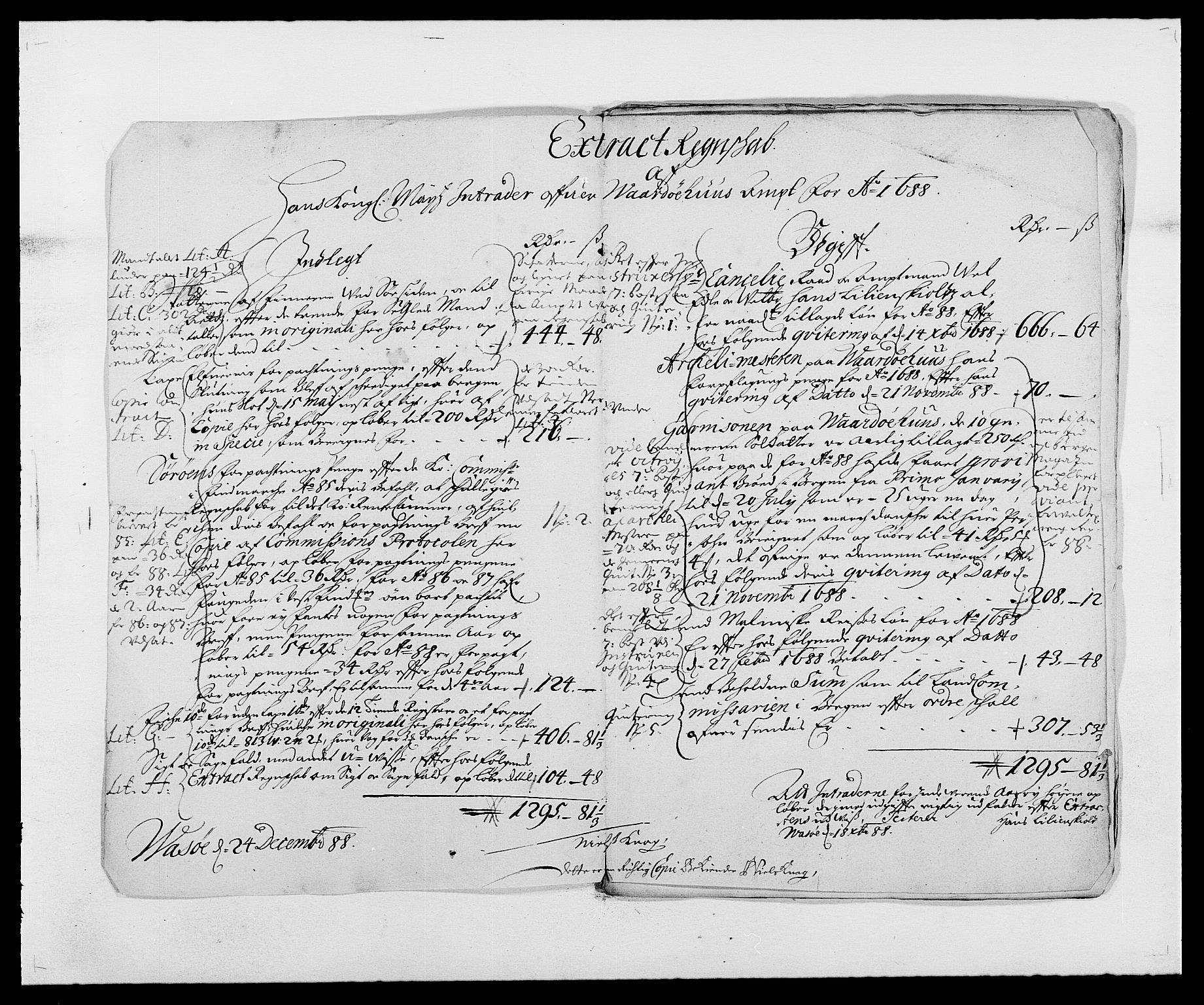 Rentekammeret inntil 1814, Reviderte regnskaper, Fogderegnskap, RA/EA-4092/R69/L4850: Fogderegnskap Finnmark/Vardøhus, 1680-1690, p. 74