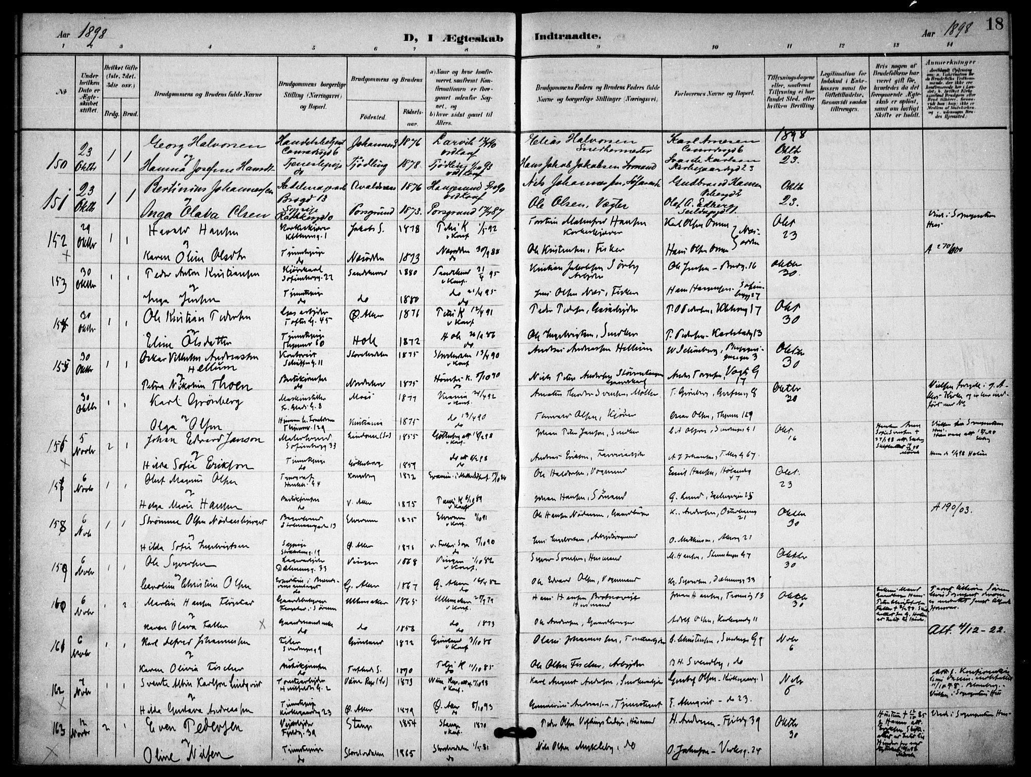 Petrus prestekontor Kirkebøker, AV/SAO-A-10872/F/Fa/L0009: Parish register (official) no. 9, 1897-1911, p. 18