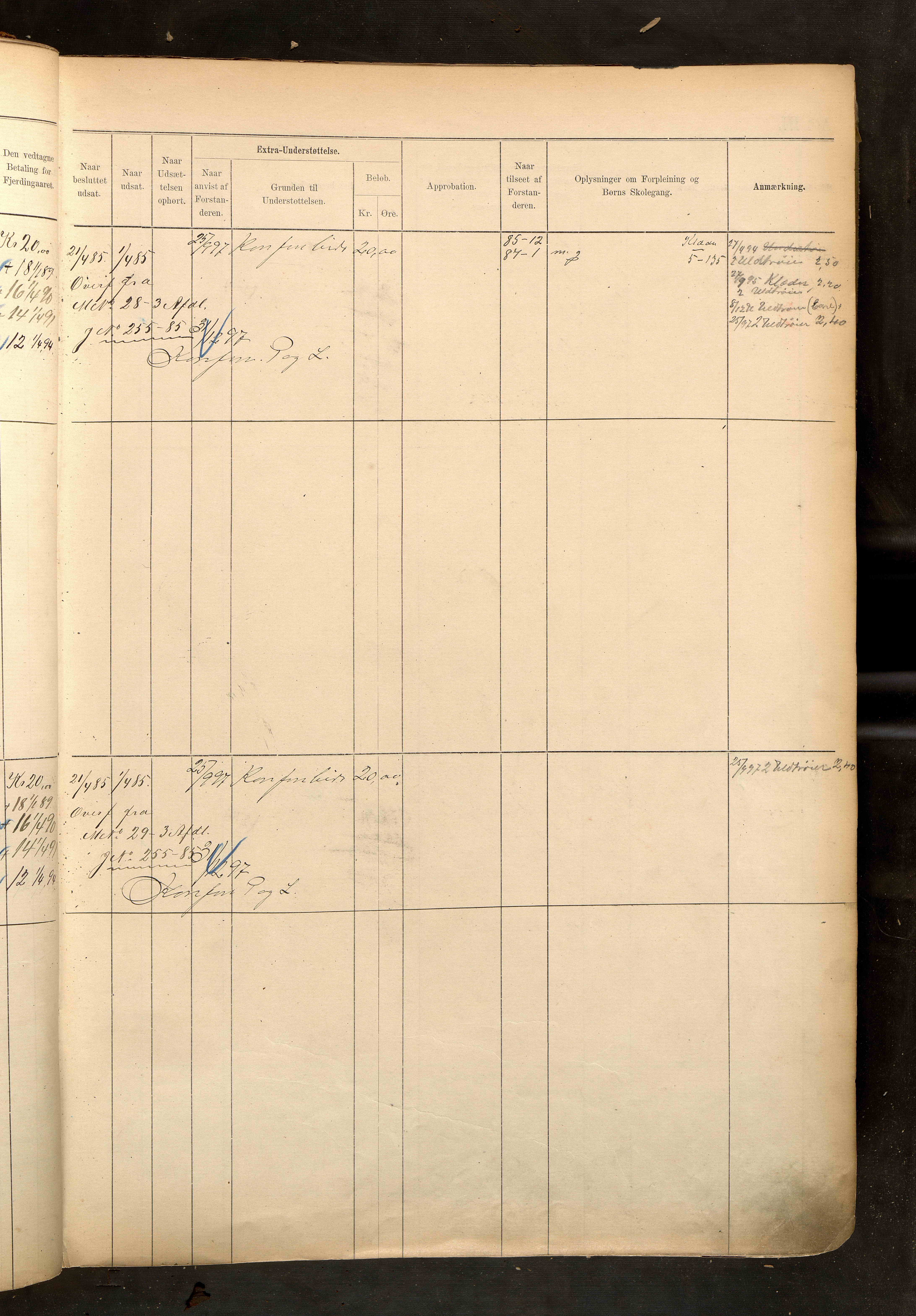 Fattigvesenet, OBA/A-20045/H/Hd/L0003: Manntallsprotokoll. Mnr. 1-500, 1887-1897, p. 78