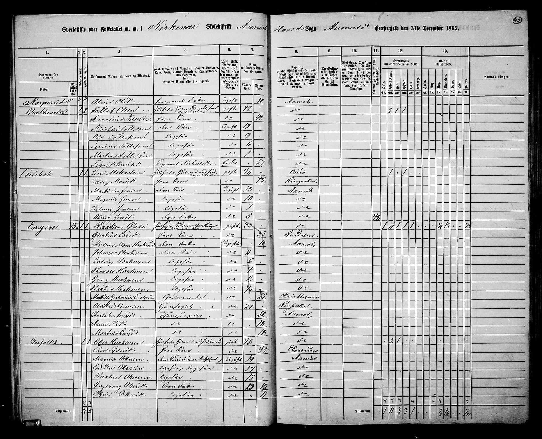 RA, 1865 census for Åmot, 1865, p. 39