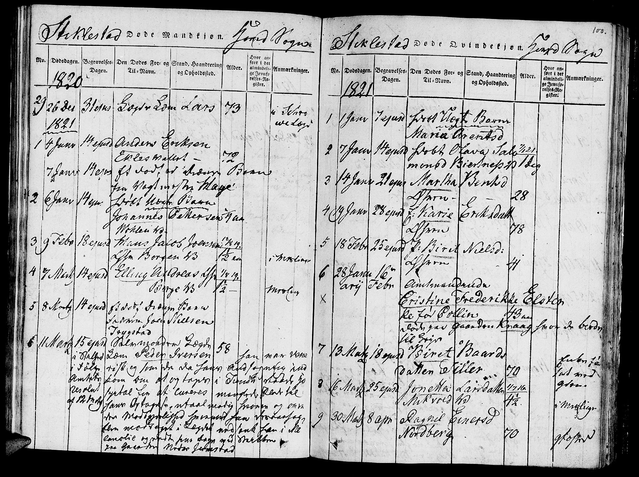 Ministerialprotokoller, klokkerbøker og fødselsregistre - Nord-Trøndelag, SAT/A-1458/723/L0234: Parish register (official) no. 723A05 /1, 1816-1840, p. 100