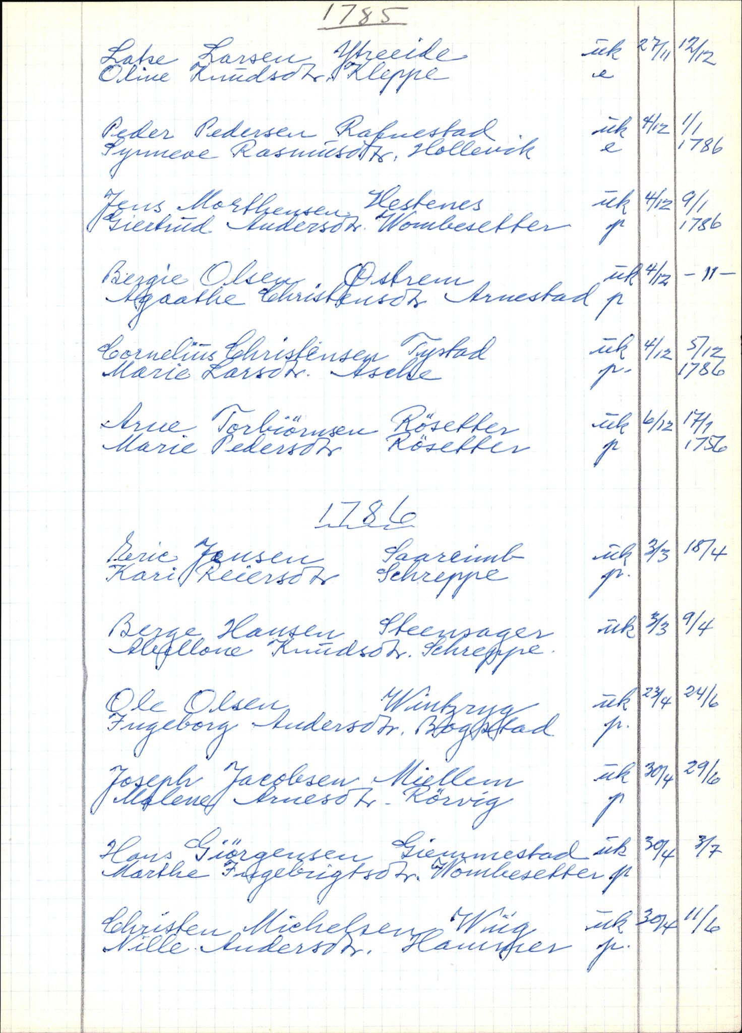 Samling av fulltekstavskrifter, SAB/FULLTEKST/B/14/0004: Gloppen sokneprestembete, ministerialbok nr. A 5, 1785-1815, p. 214