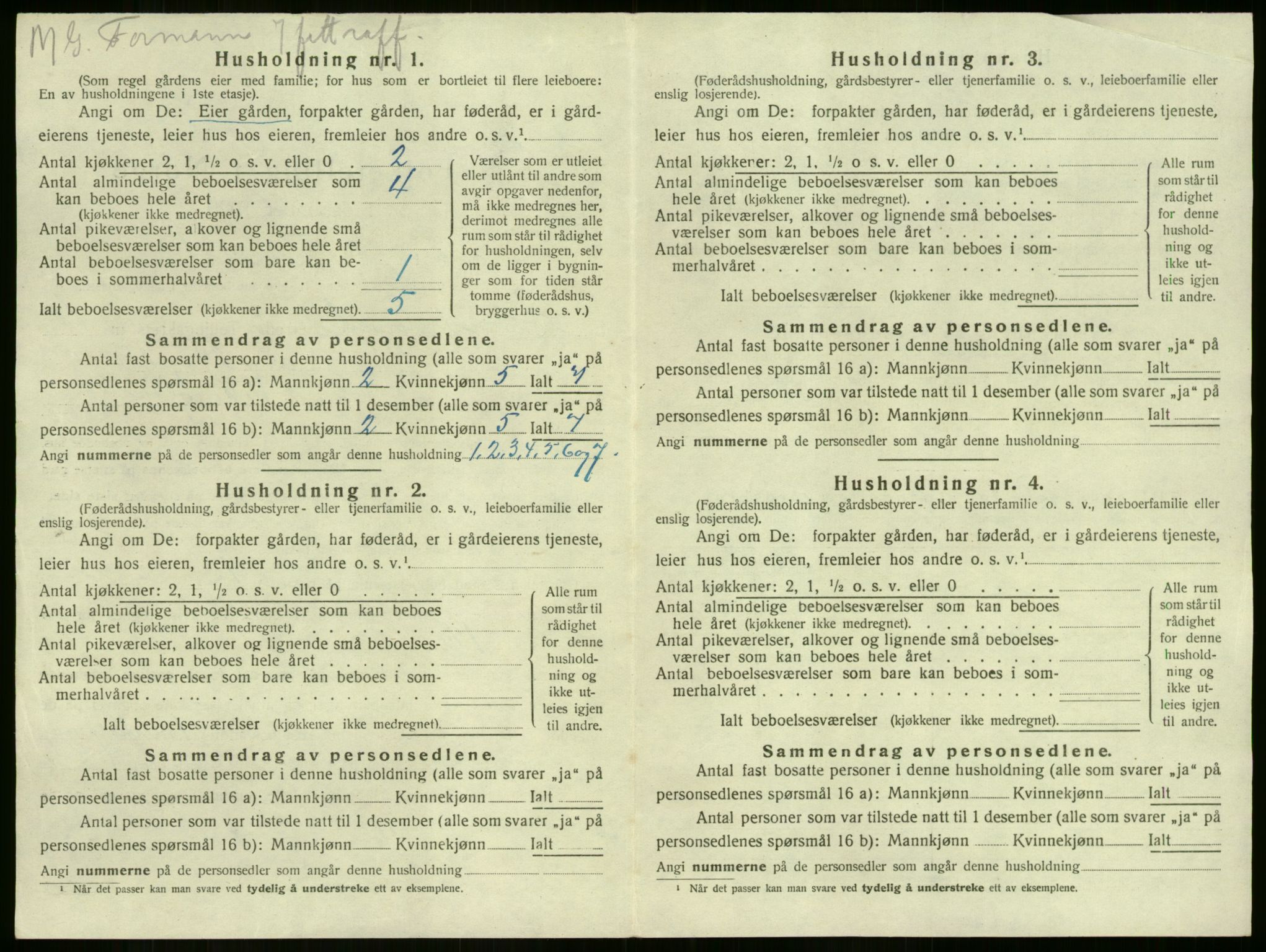 SAKO, 1920 census for Sandeherred, 1920, p. 2252