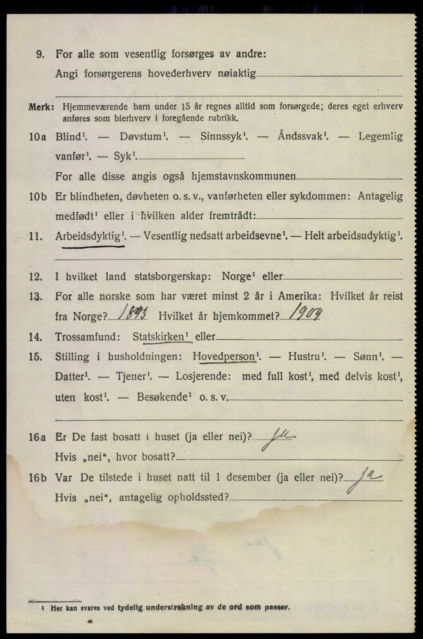 SAKO, 1920 census for Våle, 1920, p. 3603