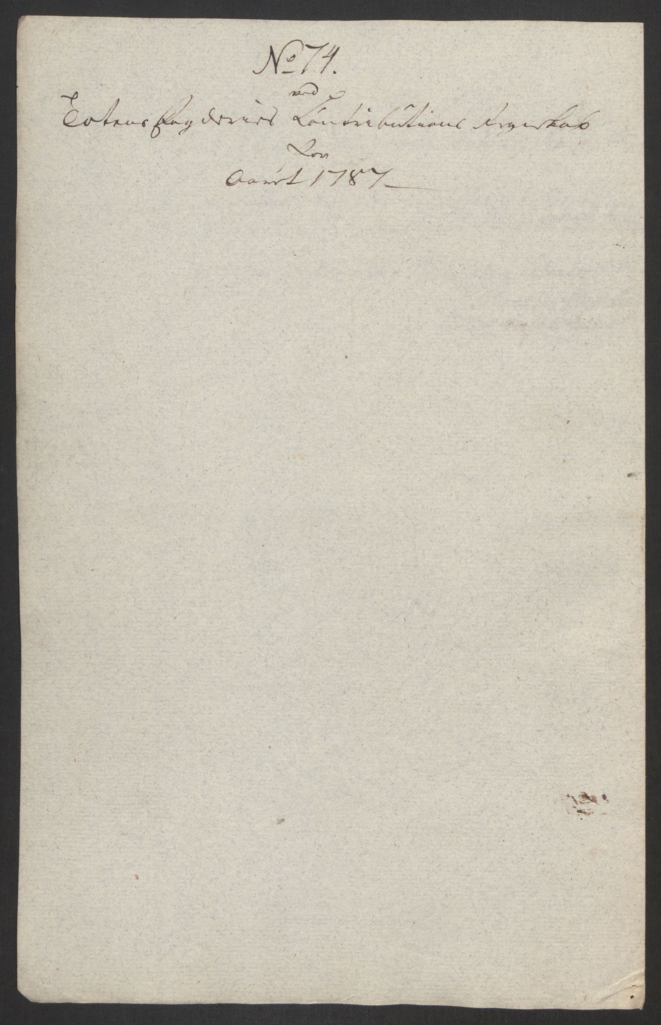 Rentekammeret inntil 1814, Reviderte regnskaper, Fogderegnskap, RA/EA-4092/R19/L1374: Fogderegnskap Toten, Hadeland og Vardal, 1787, p. 239