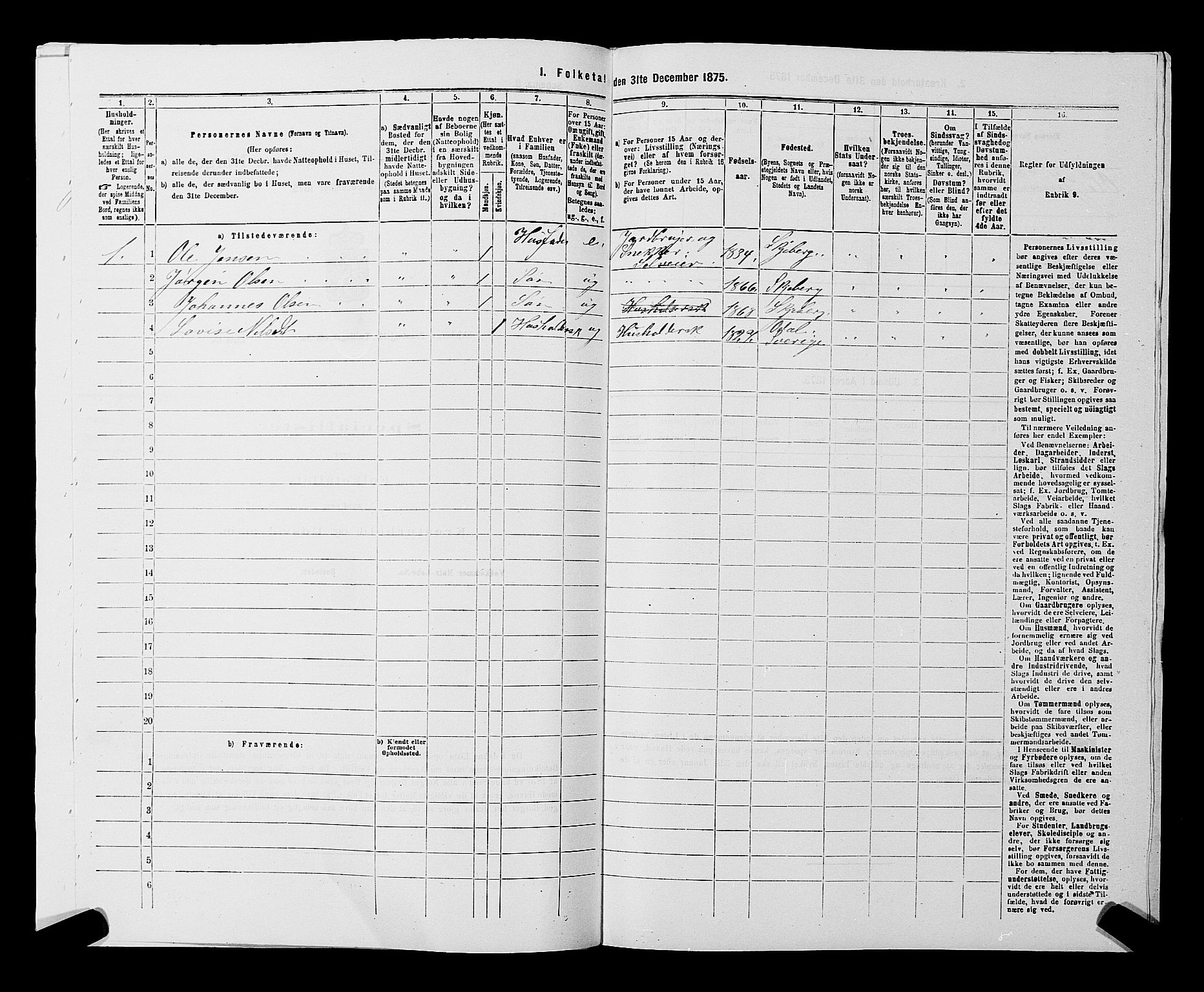 RA, 1875 census for 0115P Skjeberg, 1875, p. 1162