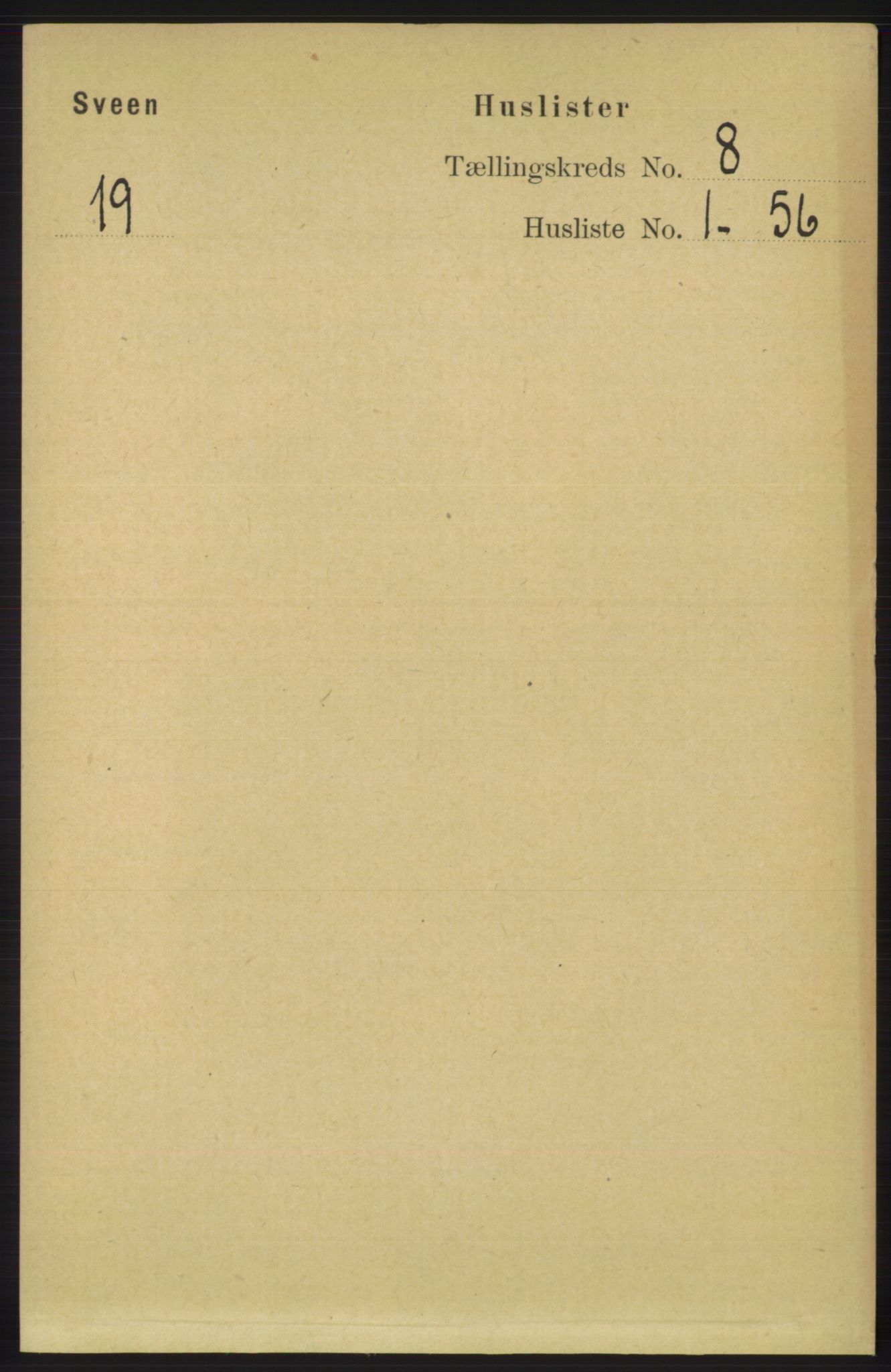 RA, 1891 census for 1216 Sveio, 1891, p. 2294