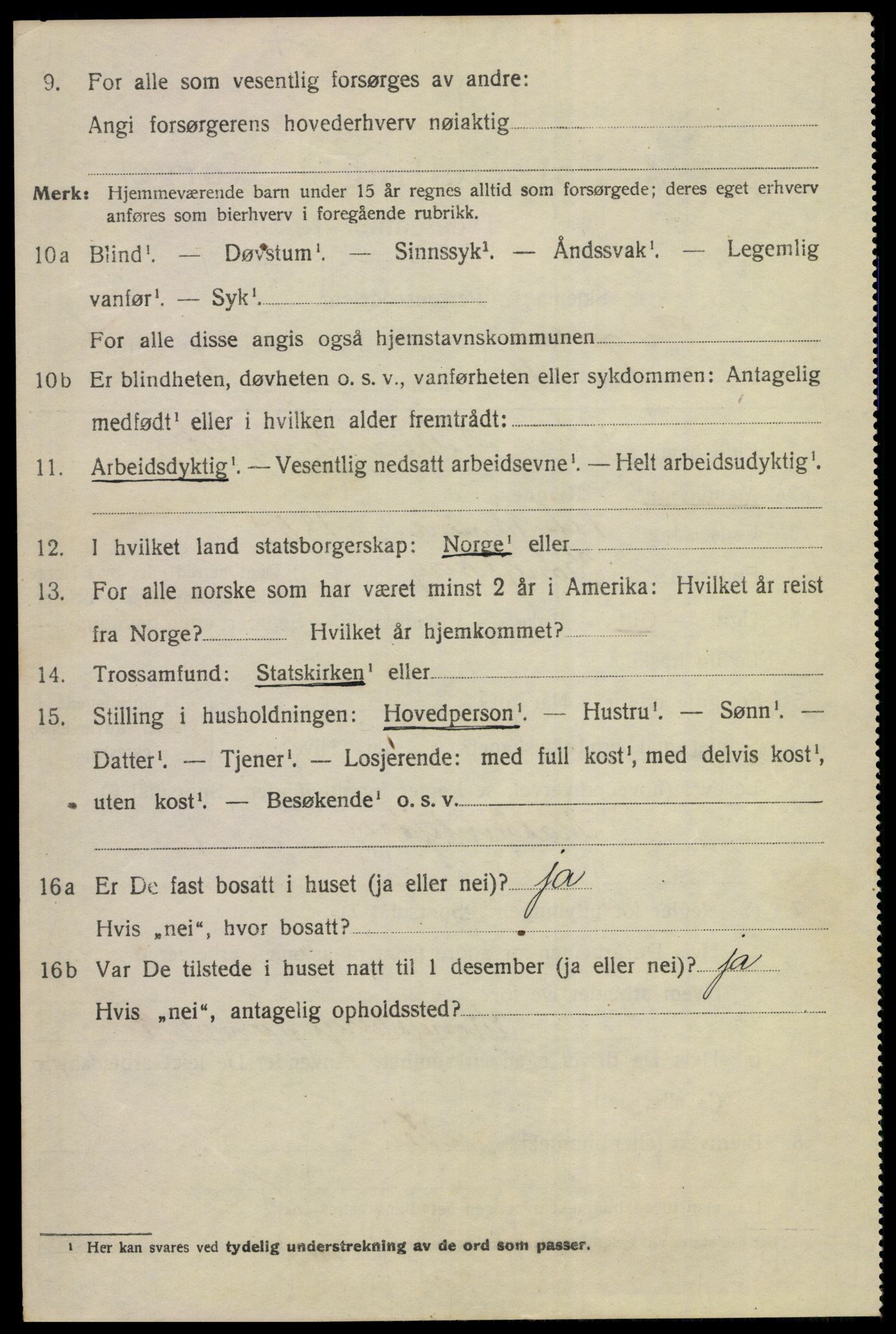 SAKO, 1920 census for Kongsberg, 1920, p. 5827