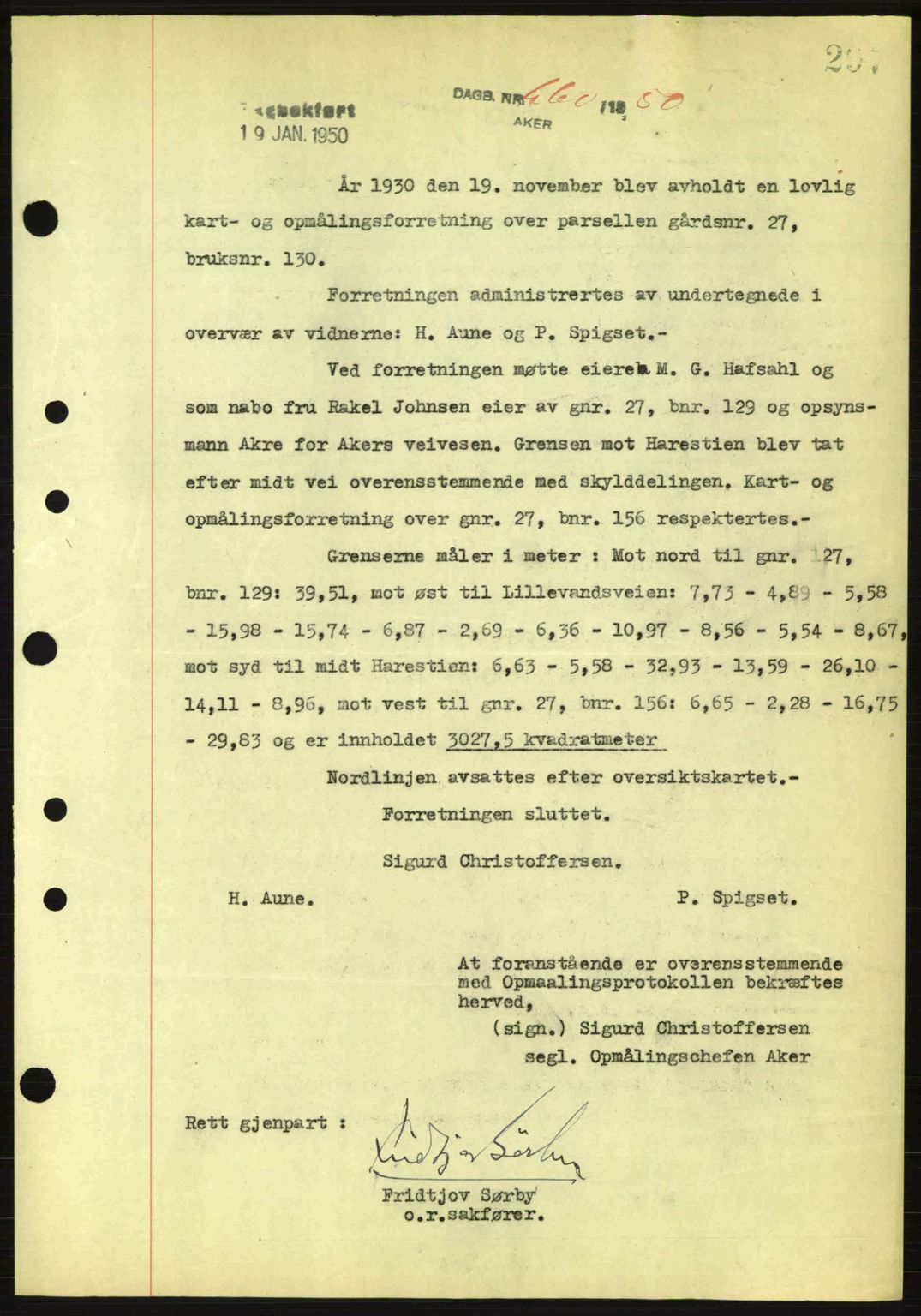 Oslo byskriverembete, AV/SAO-A-10227/G/Gb/Gbd/Gbda/L0017: Mortgage book no. A215, 1949-1950, Diary no: : 660/1950