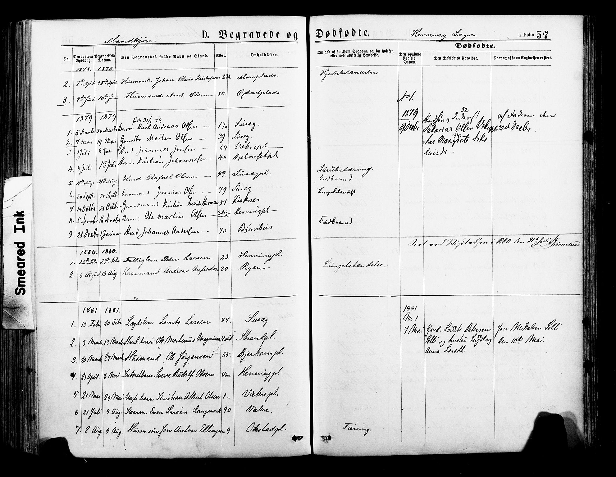 Ministerialprotokoller, klokkerbøker og fødselsregistre - Nord-Trøndelag, SAT/A-1458/735/L0348: Parish register (official) no. 735A09 /3, 1873-1883, p. 57