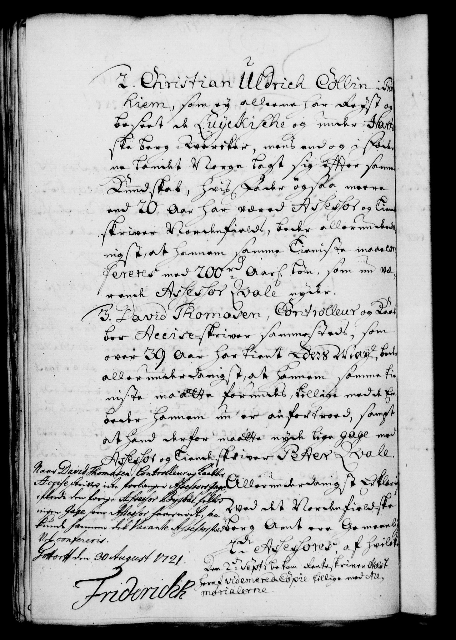 Rentekammeret, Kammerkanselliet, RA/EA-3111/G/Gf/Gfa/L0004: Norsk relasjons- og resolusjonsprotokoll (merket RK 52.4), 1721, p. 1261