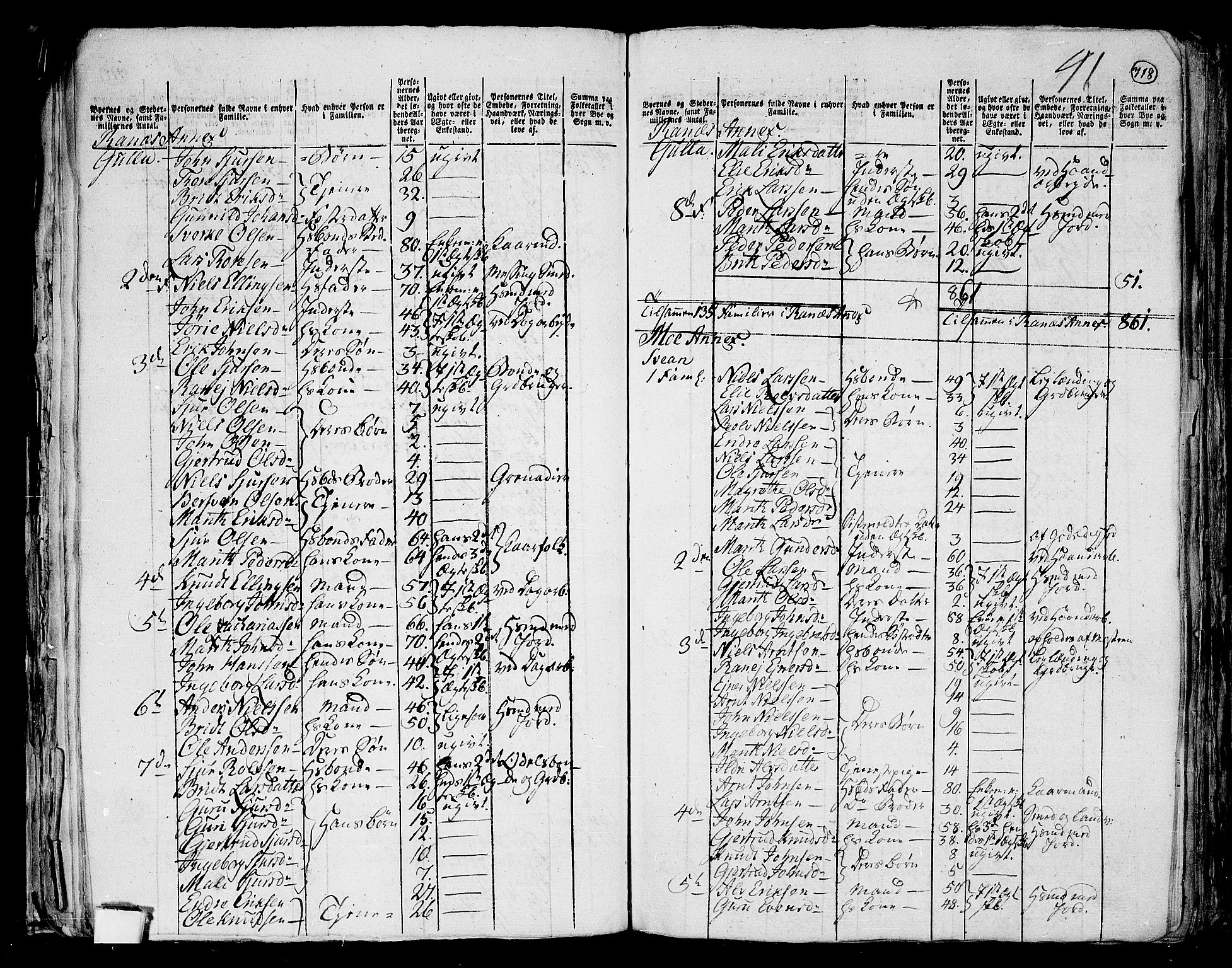RA, 1801 census for 1566P Surnadal, 1801, p. 717b-718a