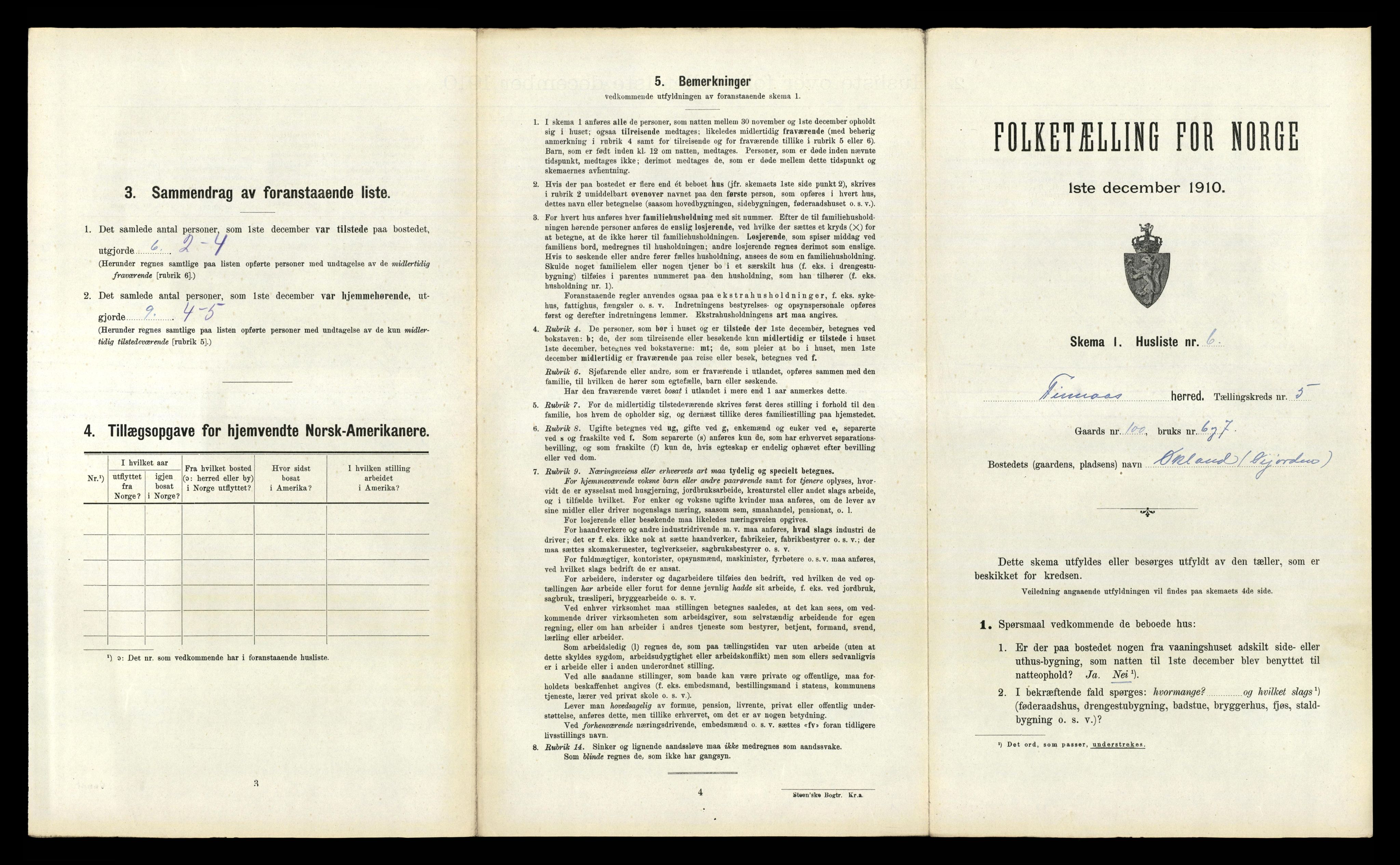 RA, 1910 census for Finnås, 1910, p. 508