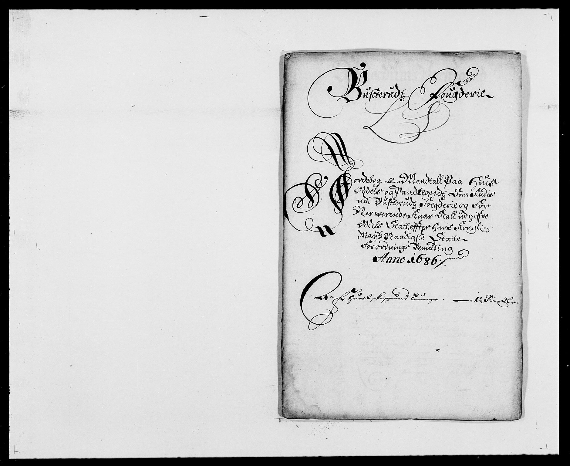 Rentekammeret inntil 1814, Reviderte regnskaper, Fogderegnskap, RA/EA-4092/R25/L1678: Fogderegnskap Buskerud, 1685-1686, p. 309