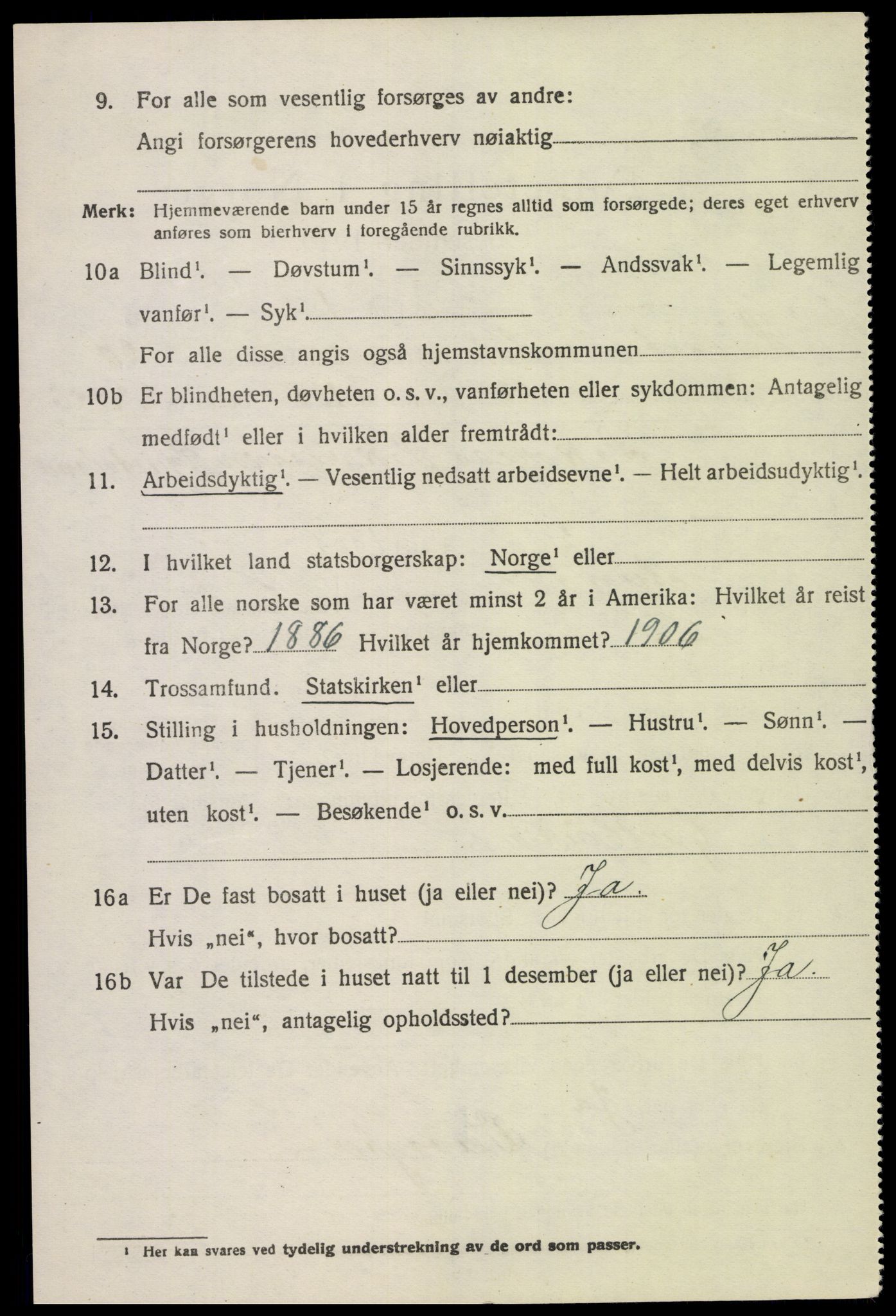 SAK, 1920 census for Sør-Audnedal, 1920, p. 6894