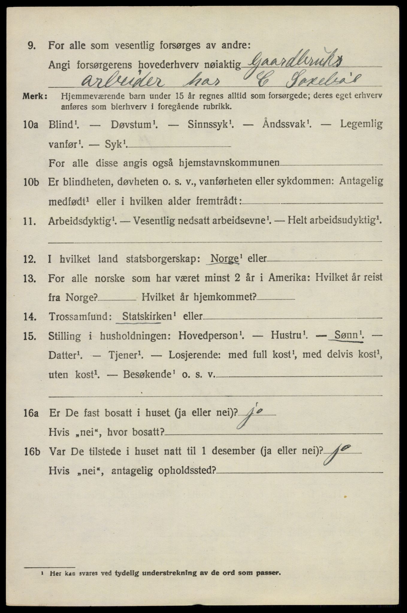 SAO, 1920 census for Ås, 1920, p. 6581