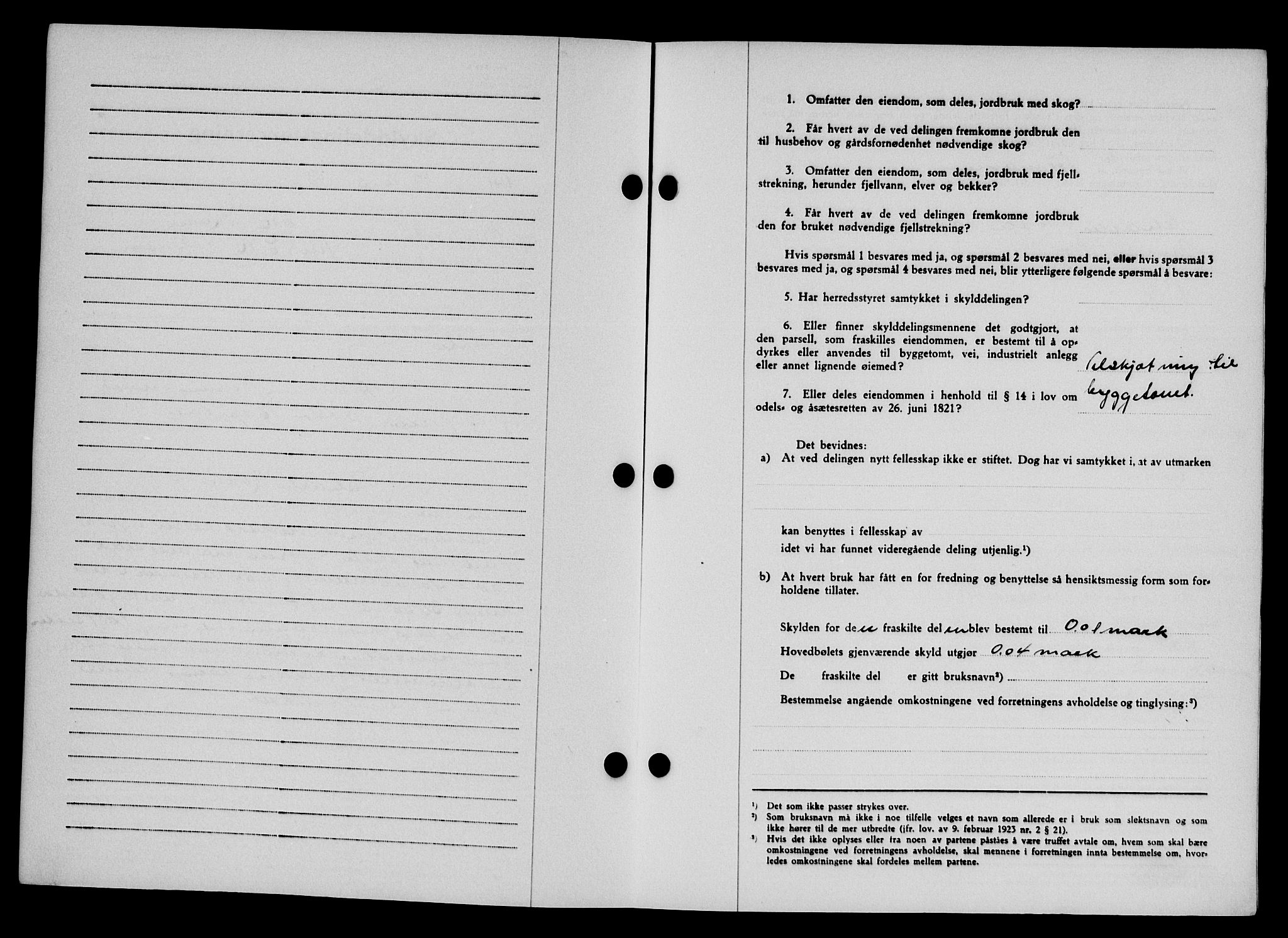 Karmsund sorenskriveri, SAST/A-100311/01/II/IIB/L0080: Mortgage book no. 61A, 1943-1943, Diary no: : 1211/1943