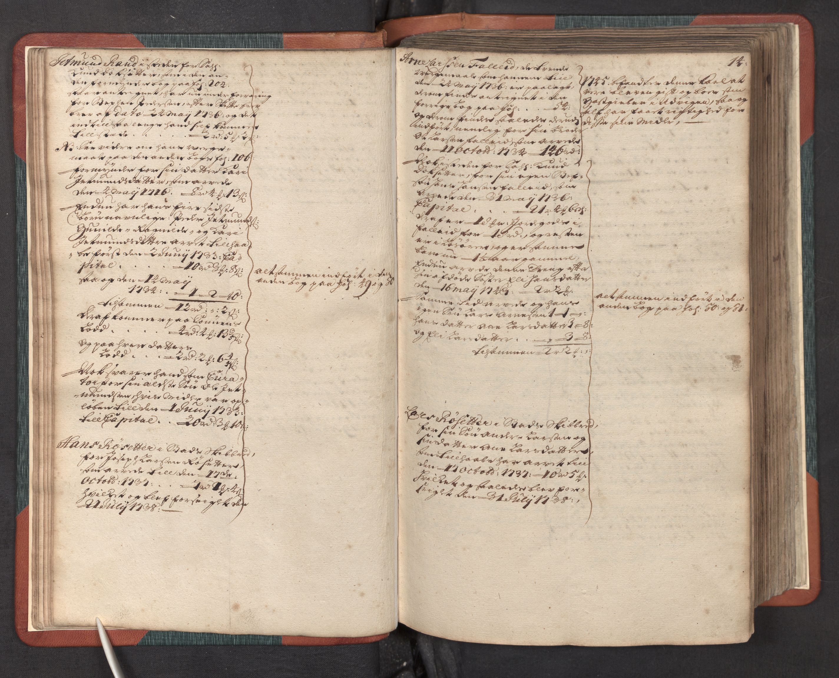 Nordfjord sorenskriveri, AV/SAB-A-2801/1/05/05a/L0002: Overformyndarprotokollar, 1736-1744
