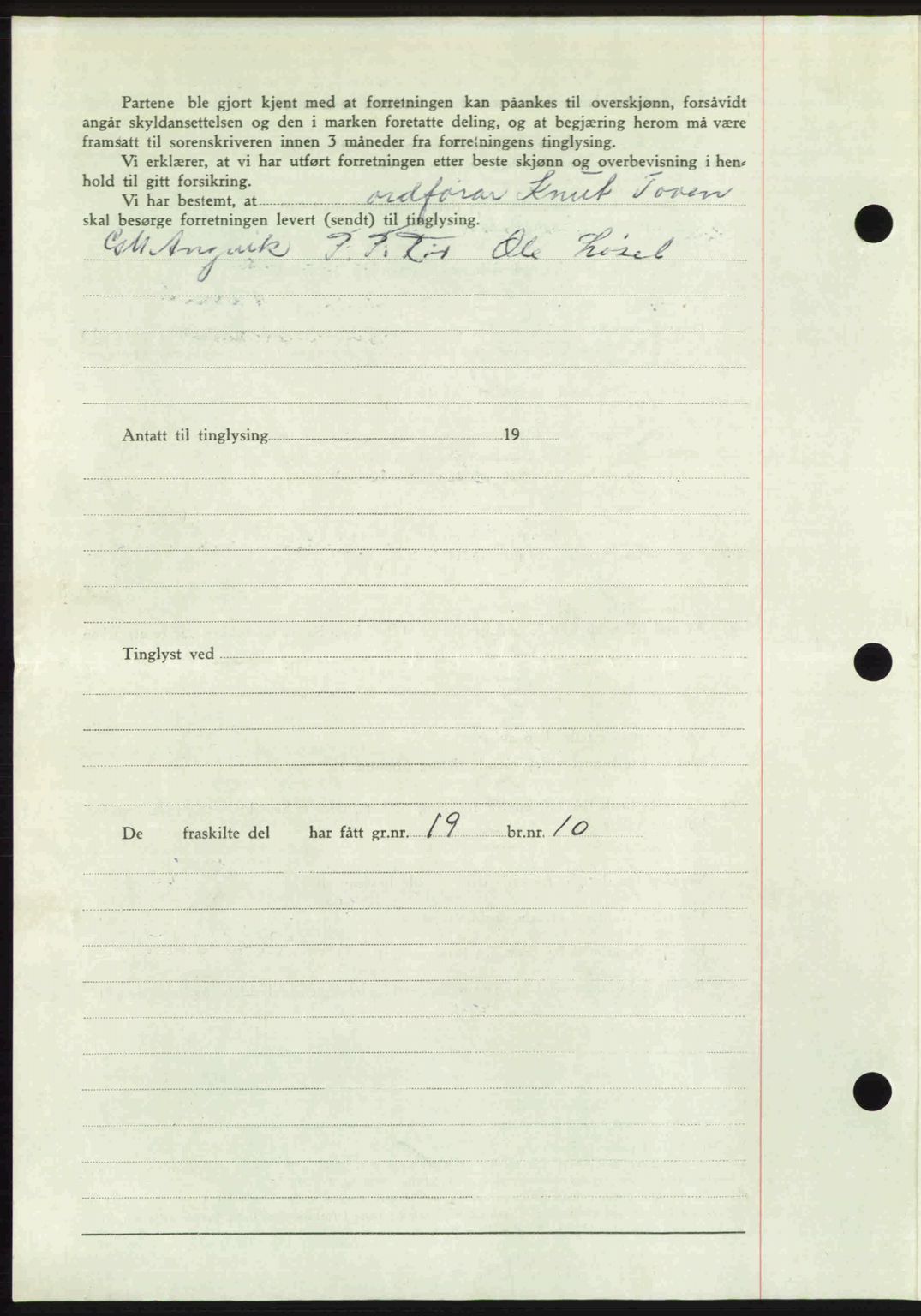 Romsdal sorenskriveri, SAT/A-4149/1/2/2C: Mortgage book no. A24, 1947-1947, Diary no: : 3003/1947