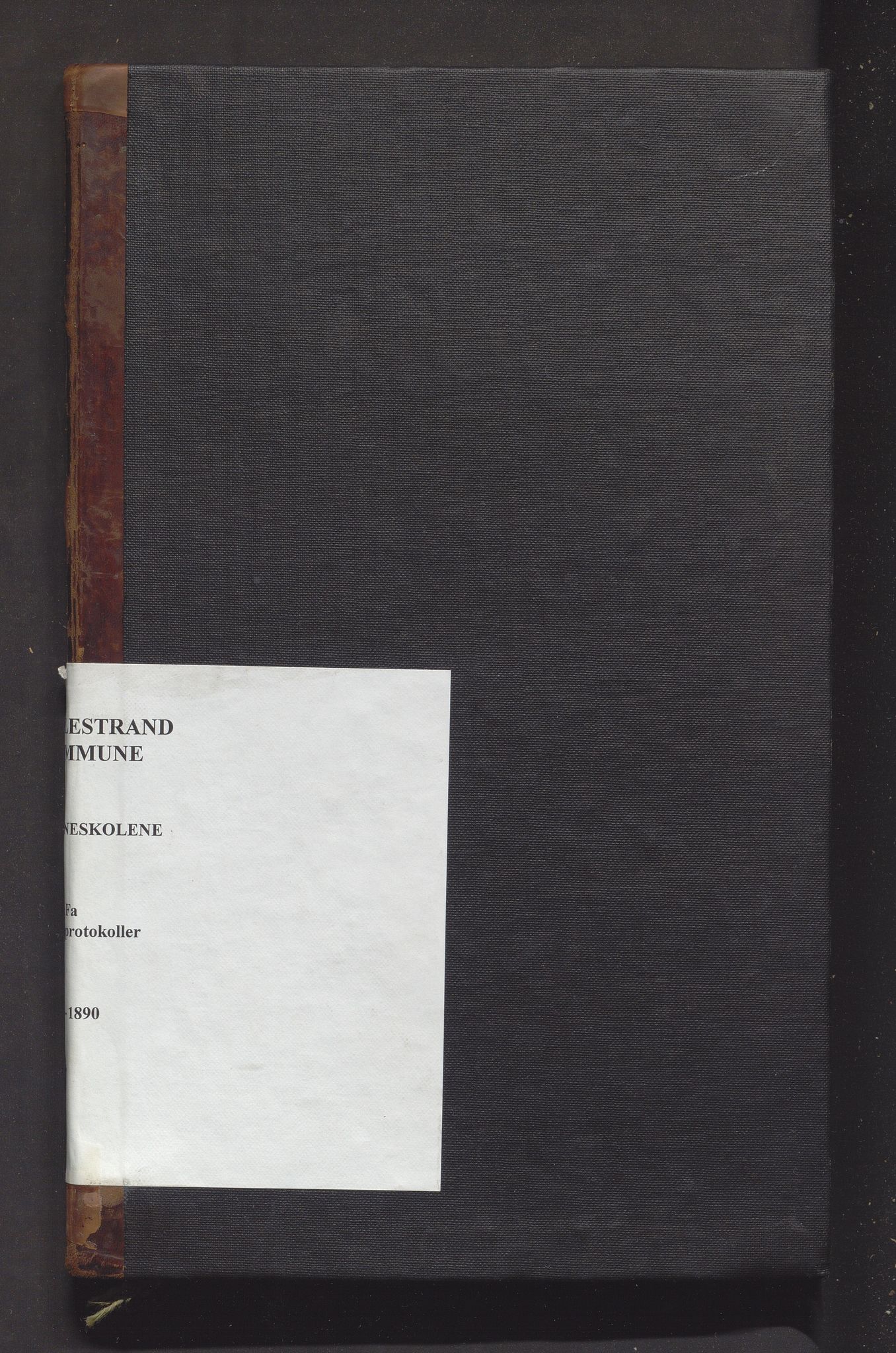 Valestrand kommune. Barneskulane, IKAH/1217-231/F/Fa/L0001: Skuleprotokoll for Gramshaug, Haugsgjerd, Enstabøvoll, Bjørgen og Valen krinsar i Sveen prestegjeld, 1863-1890