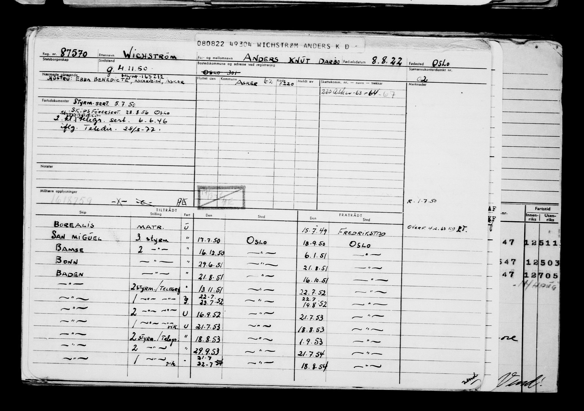 Direktoratet for sjømenn, AV/RA-S-3545/G/Gb/L0209: Hovedkort, 1922, p. 461