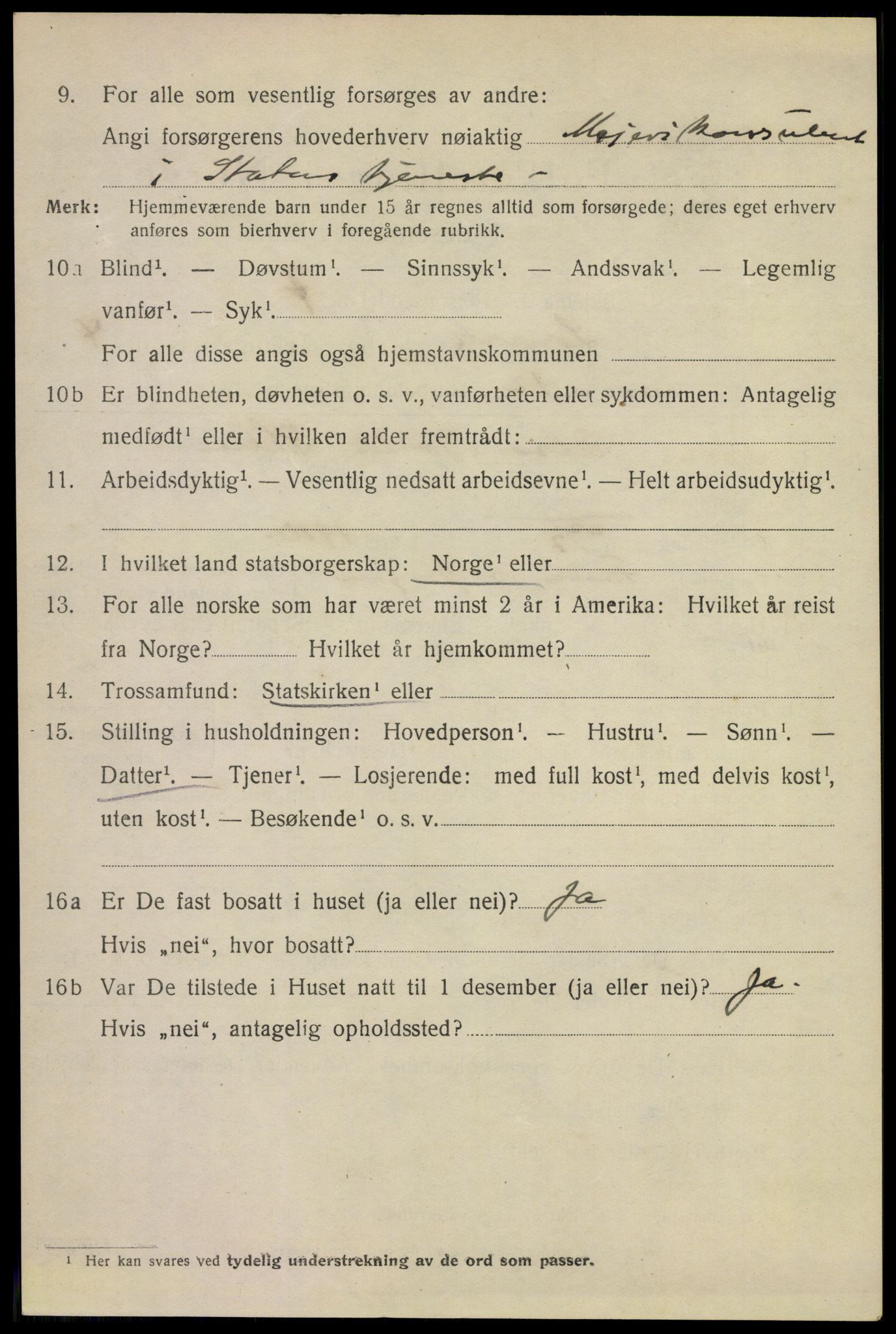 SAKO, 1920 census for Larvik, 1920, p. 13635