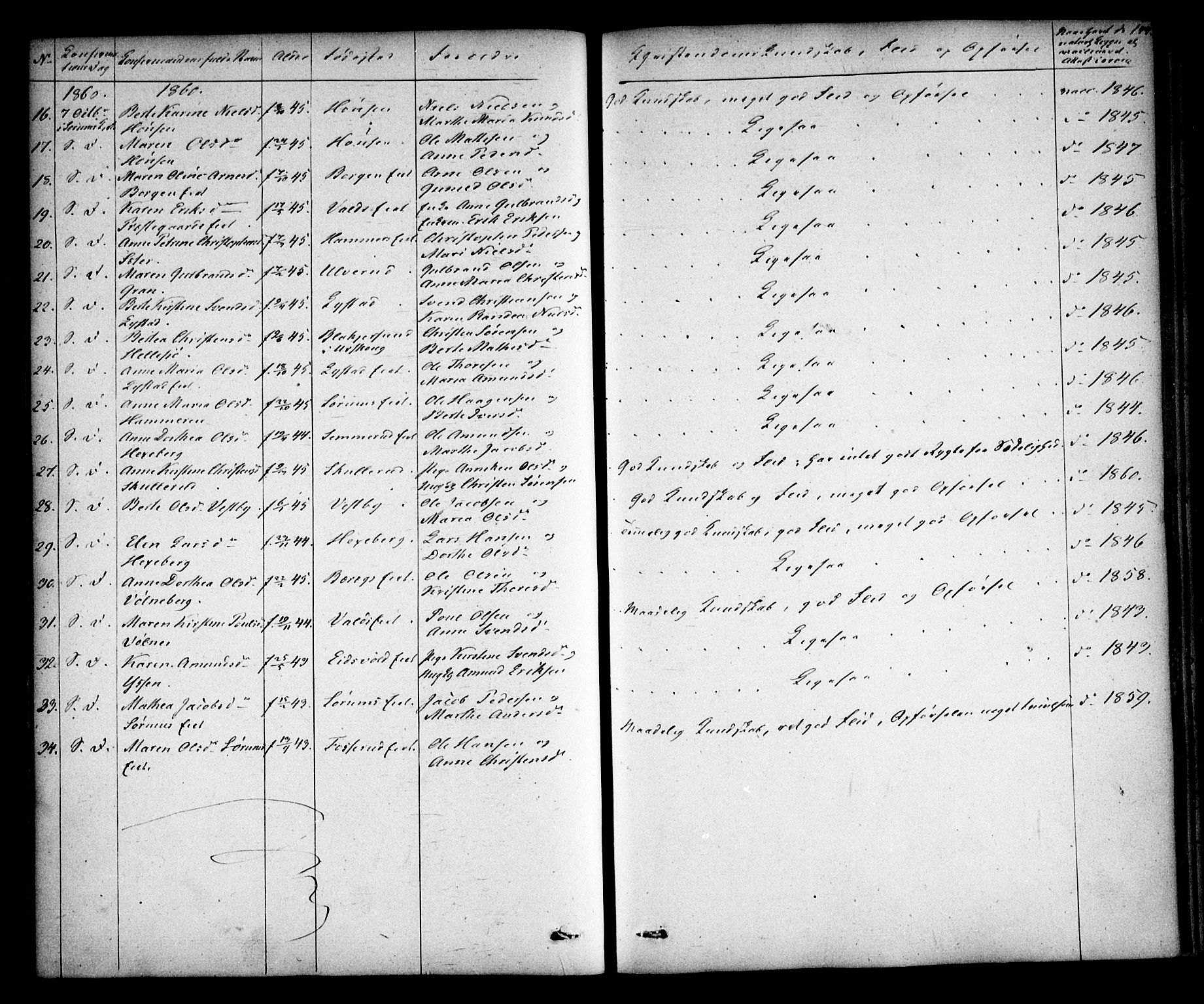 Sørum prestekontor Kirkebøker, AV/SAO-A-10303/F/Fa/L0005: Parish register (official) no. I 5, 1846-1863, p. 144