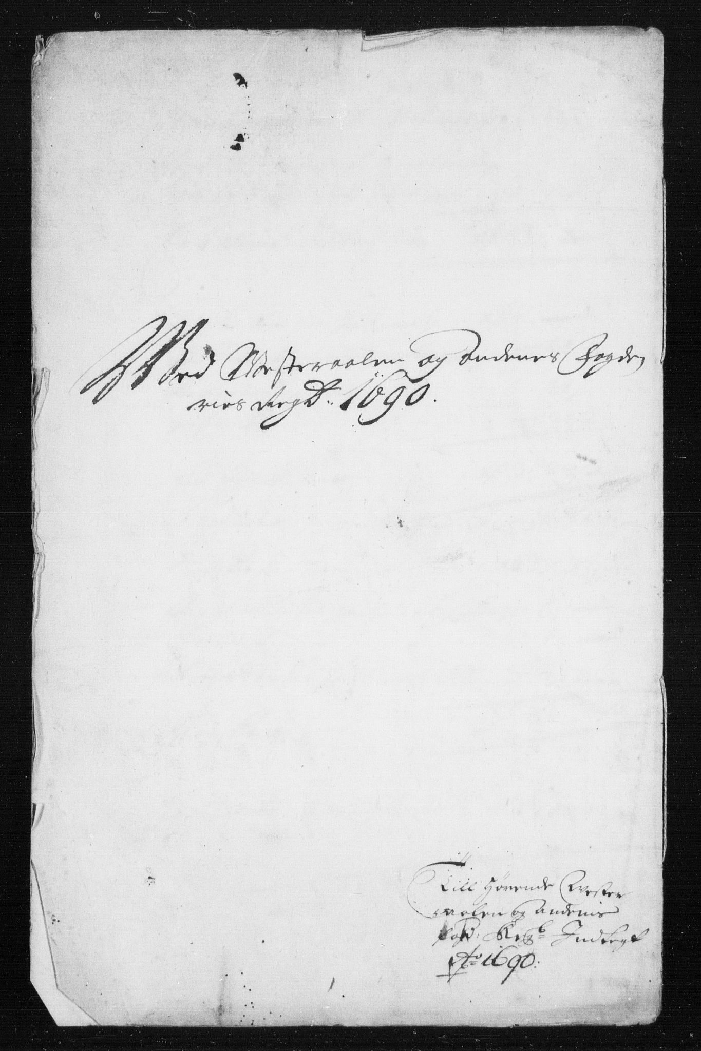 Rentekammeret inntil 1814, Reviderte regnskaper, Stiftamtstueregnskaper, Trondheim stiftamt og Nordland amt, AV/RA-EA-6044/R/Rh/L0015: Nordland amt, 1690