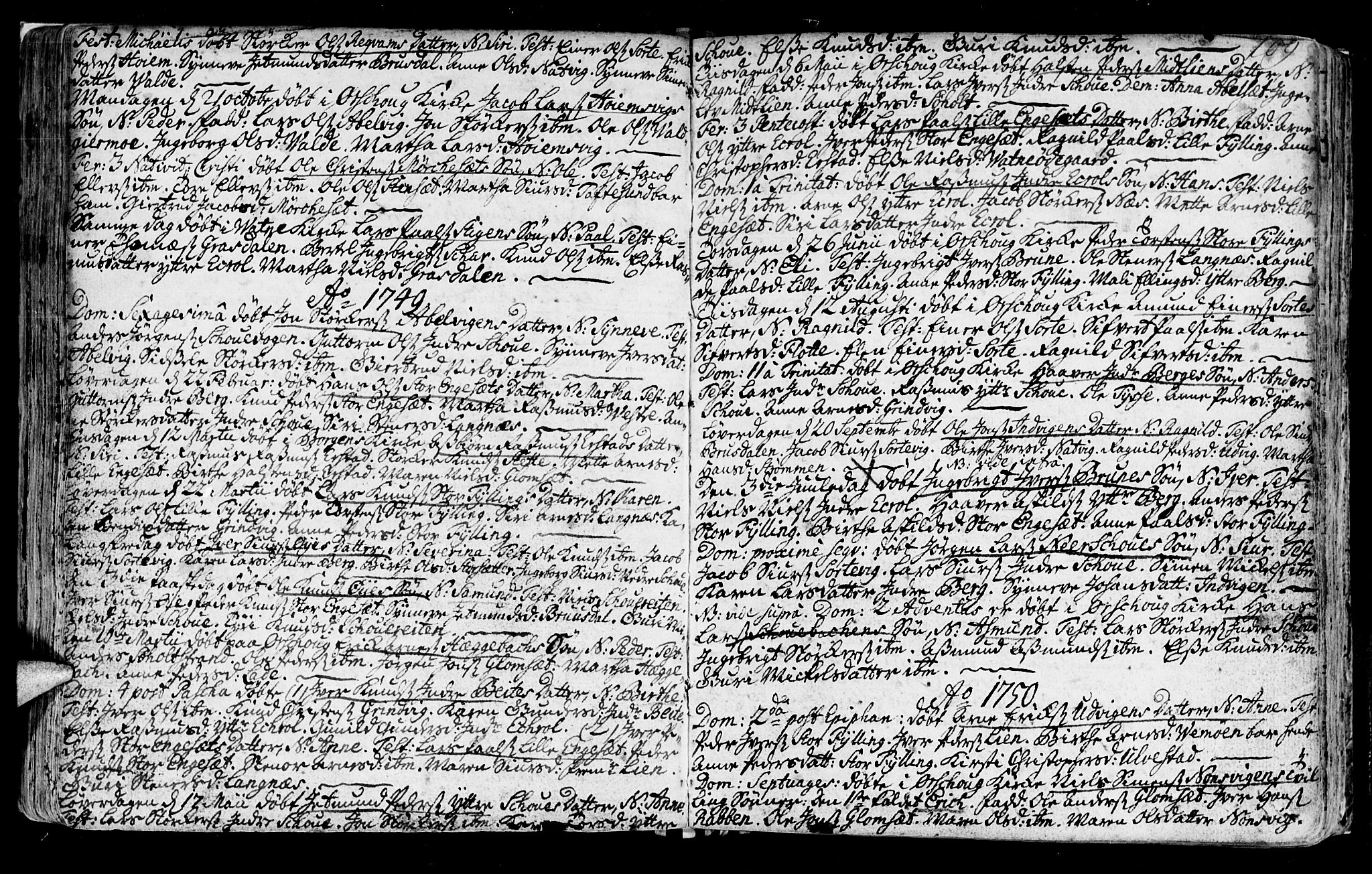 Ministerialprotokoller, klokkerbøker og fødselsregistre - Møre og Romsdal, AV/SAT-A-1454/524/L0349: Parish register (official) no. 524A01, 1698-1779, p. 109