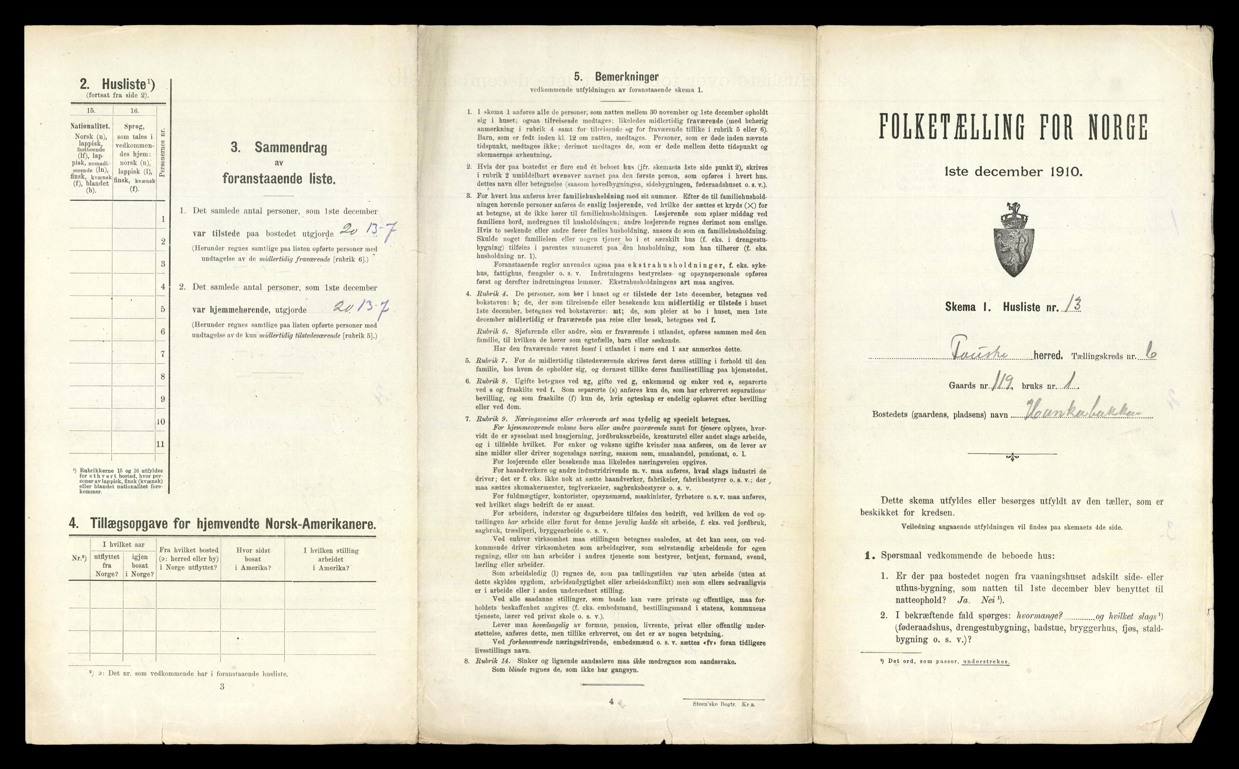 RA, 1910 census for Fauske, 1910, p. 342