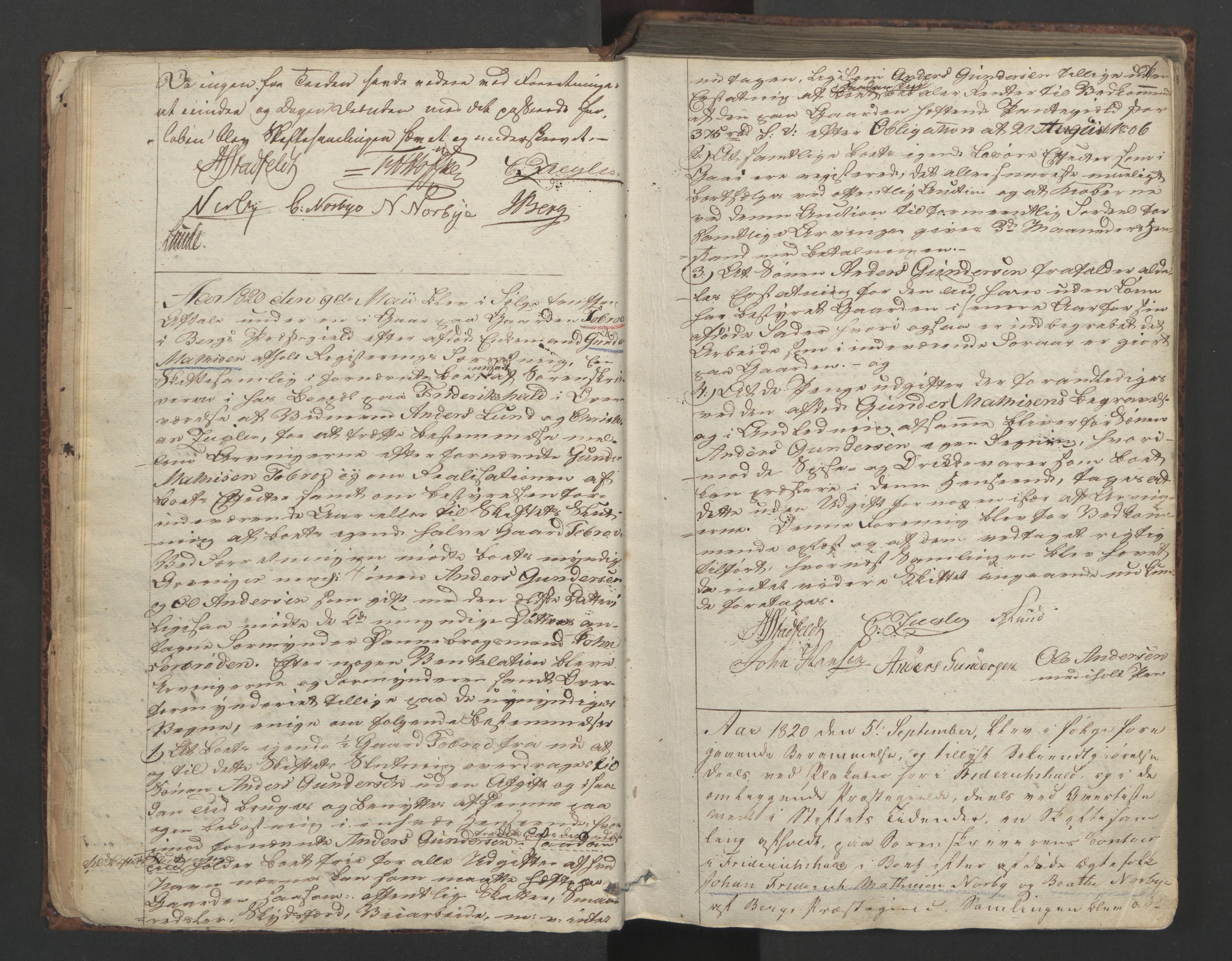 Idd og Marker sorenskriveri, AV/SAO-A-10283/H/Hd/L0001: Skifteforhandlings- og ekstrarettsprotokoll, 1820-1826, p. 5b-6a