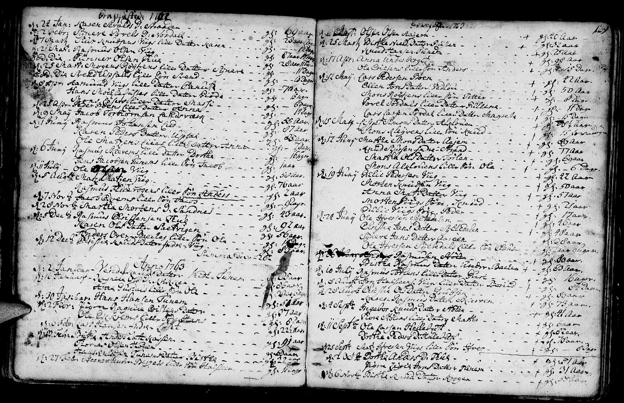 Ministerialprotokoller, klokkerbøker og fødselsregistre - Møre og Romsdal, SAT/A-1454/501/L0002: Parish register (official) no. 501A02, 1760-1816, p. 139