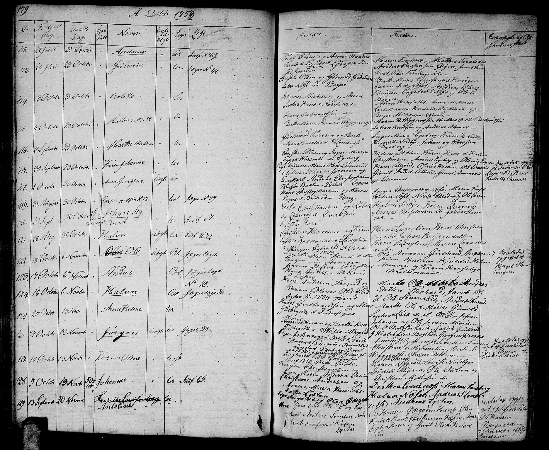 Aurskog prestekontor Kirkebøker, AV/SAO-A-10304a/G/Ga/L0002: Parish register (copy) no. I 2, 1829-1857, p. 179