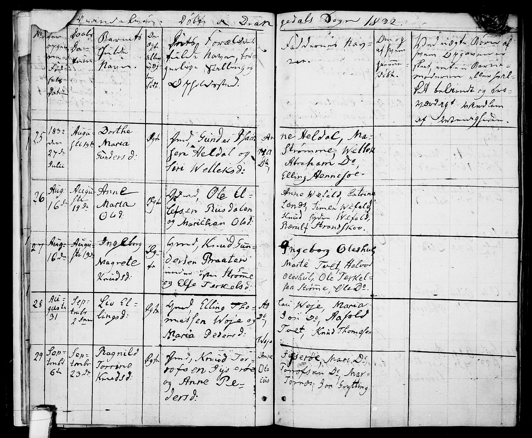 Drangedal kirkebøker, AV/SAKO-A-258/F/Fa/L0006: Parish register (official) no. 6, 1831-1837, p. 21